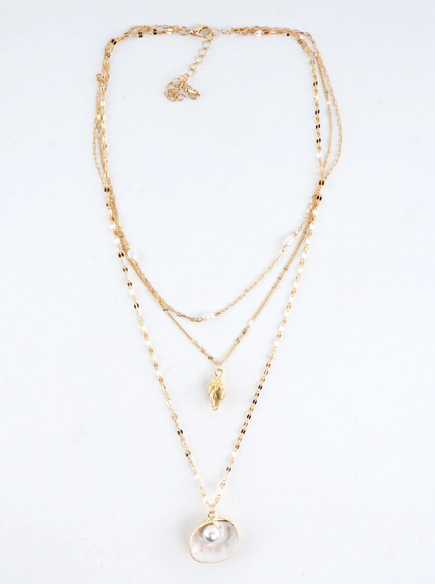 Chunky Layered Ocean Motif Necklace