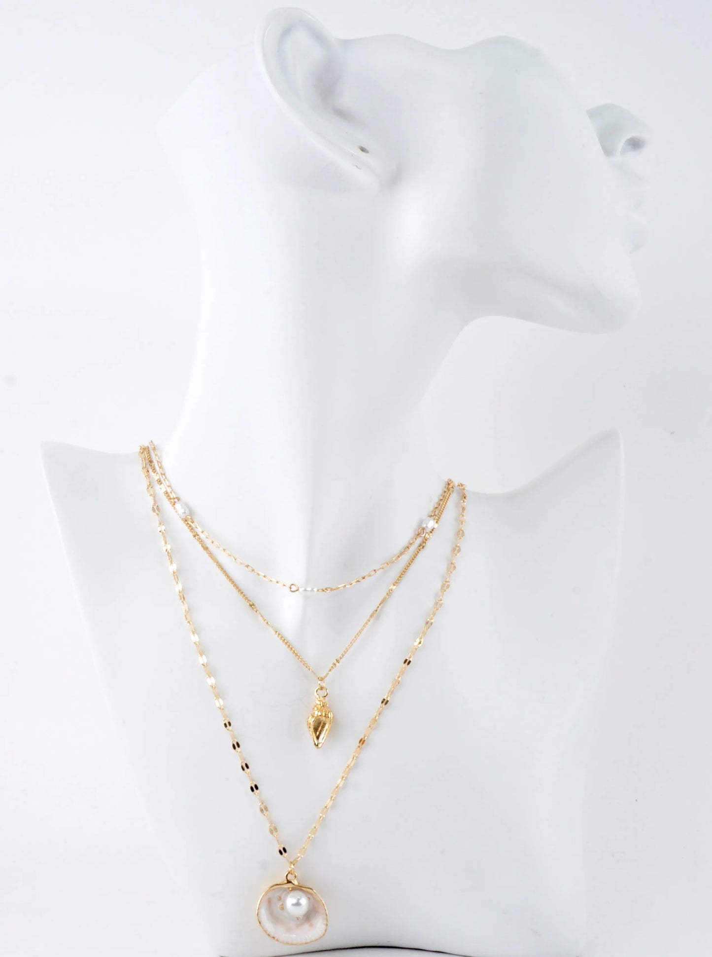 Chunky Layered Ocean Motif Necklace
