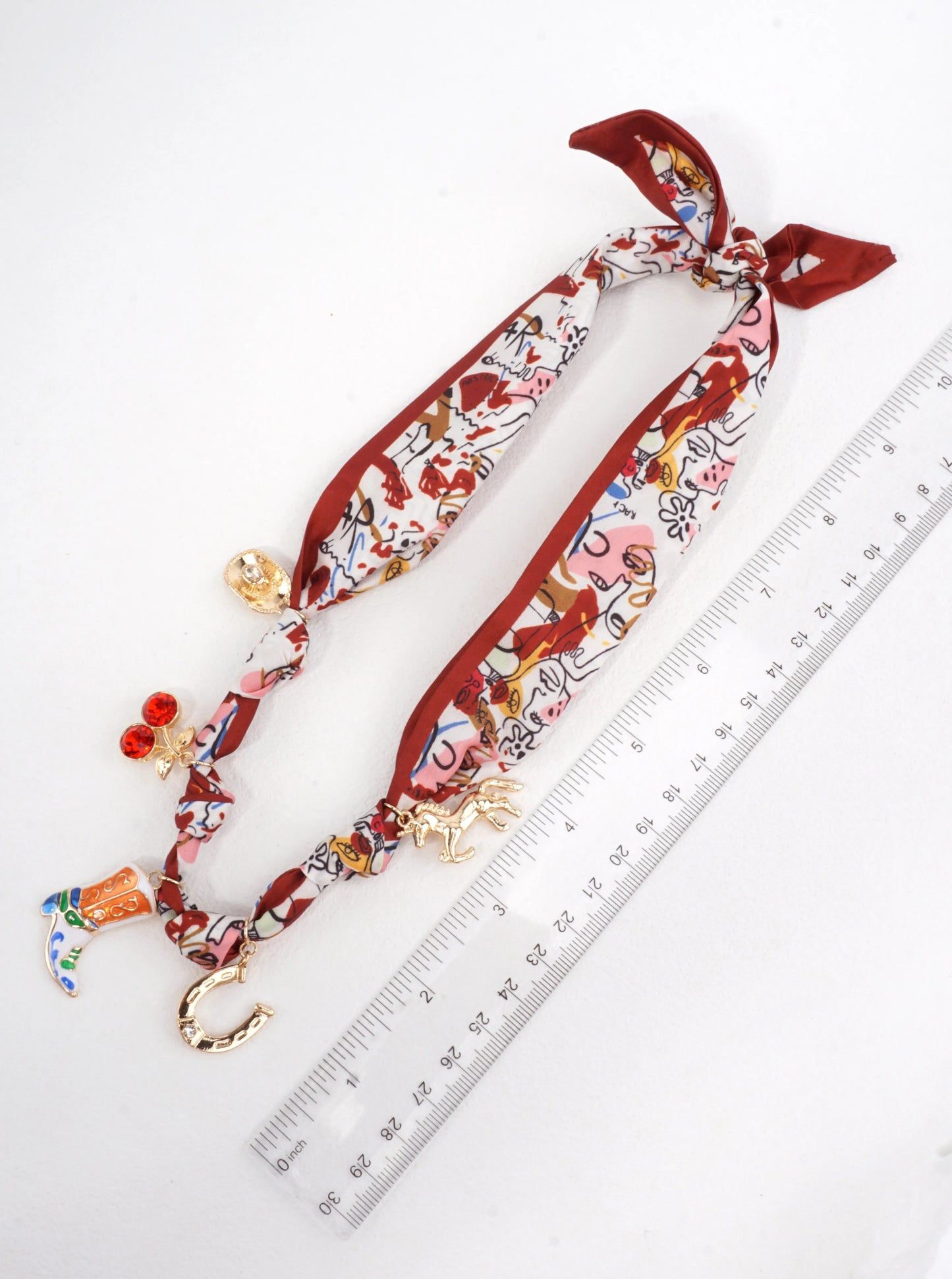 Cowboy Inspired Scarf Necklace