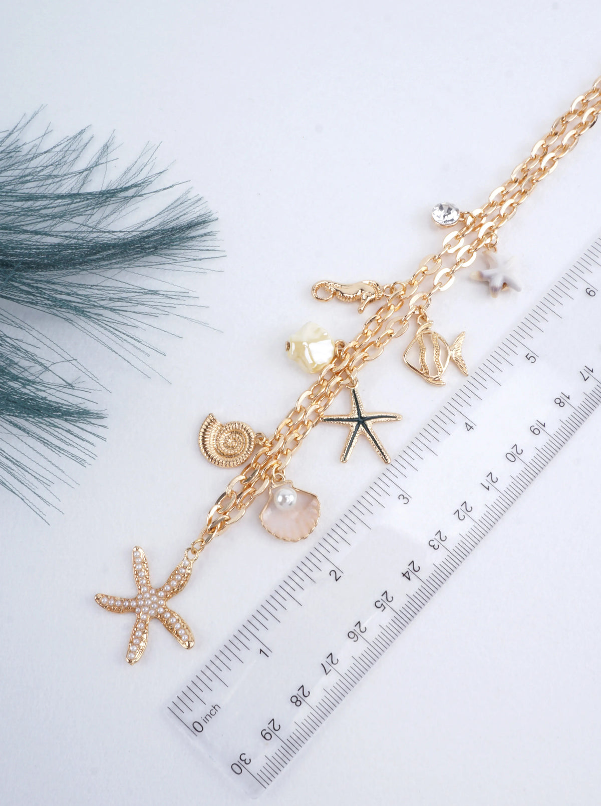 Beach-Themed Multi-Charm Necklace