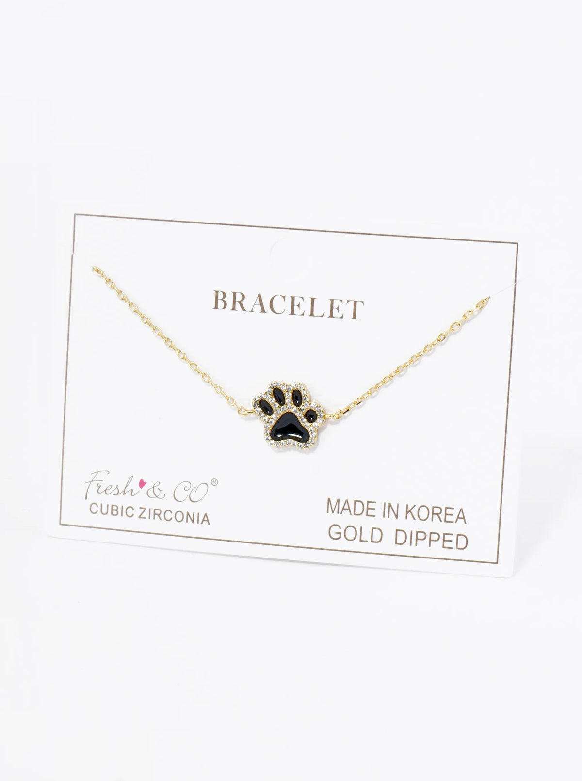 Game Day Mascot 18K Gold Dipped Micro Pave Set Cubic Zirconia 13mm Enamel Chain Bracelet
