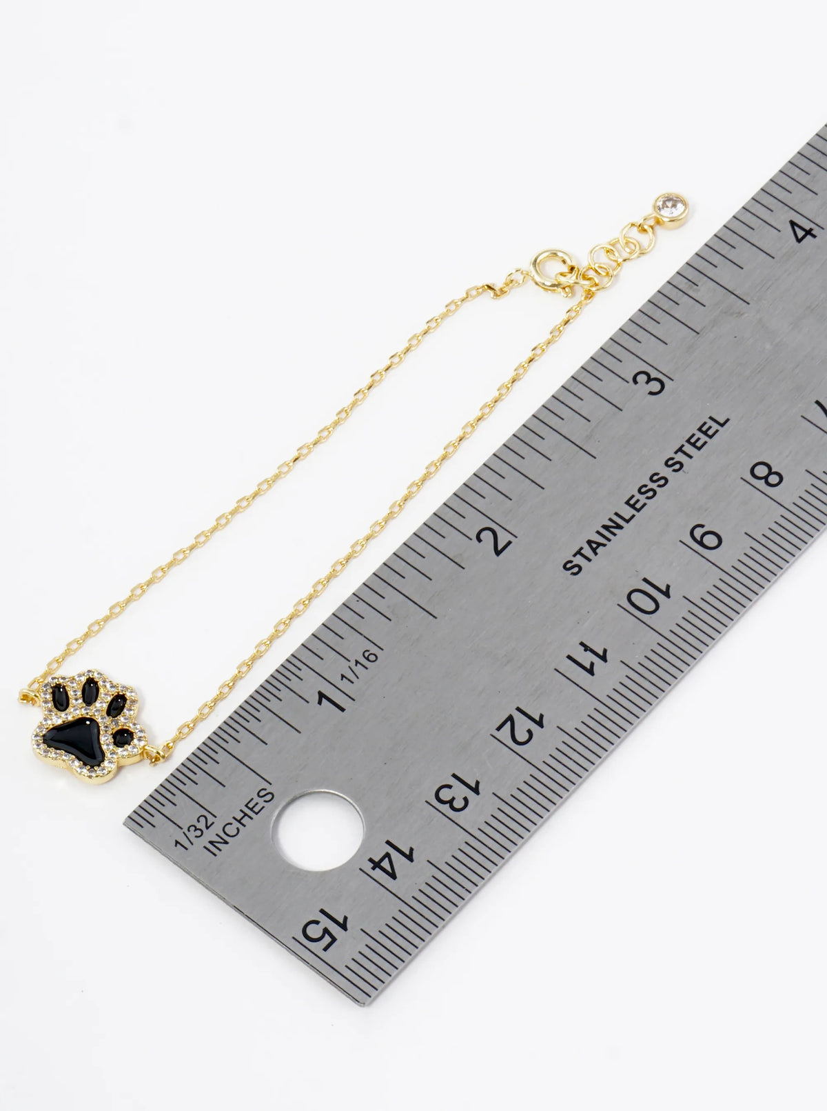 Game Day Mascot 18K Gold Dipped Micro Pave Set Cubic Zirconia 13mm Enamel Chain Bracelet
