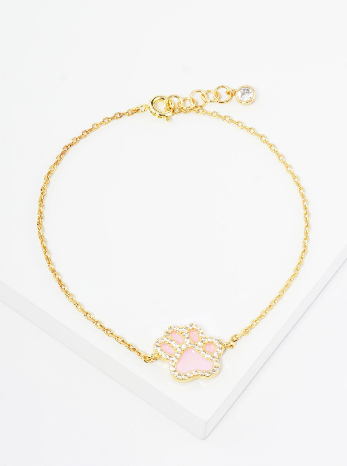 Game Day Mascot 18K Gold Dipped Micro Pave Set Cubic Zirconia 13mm Enamel Chain Bracelet