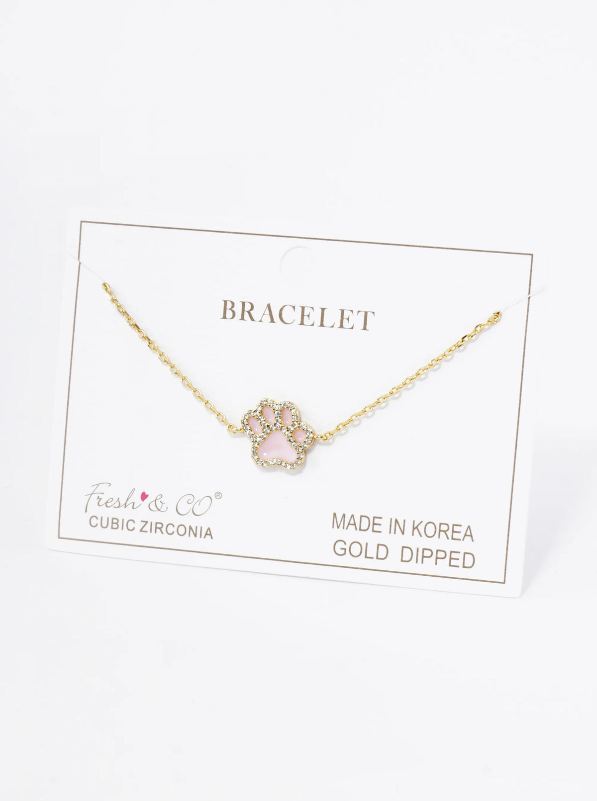 Game Day Mascot 18K Gold Dipped Micro Pave Set Cubic Zirconia 13mm Enamel Chain Bracelet