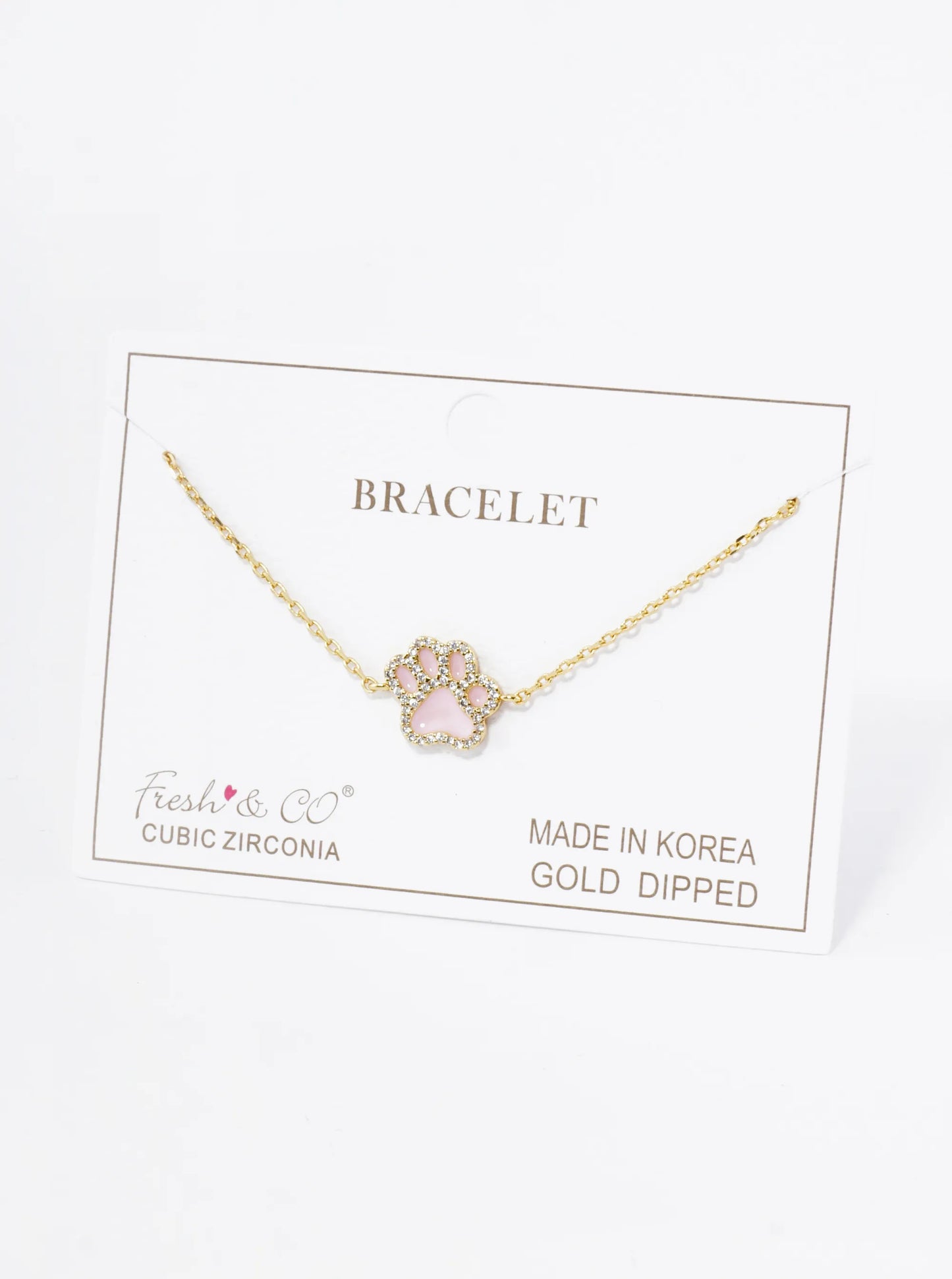 Game Day Mascot 18K Gold Dipped Micro Pave Set Cubic Zirconia 13mm Enamel Chain Bracelet