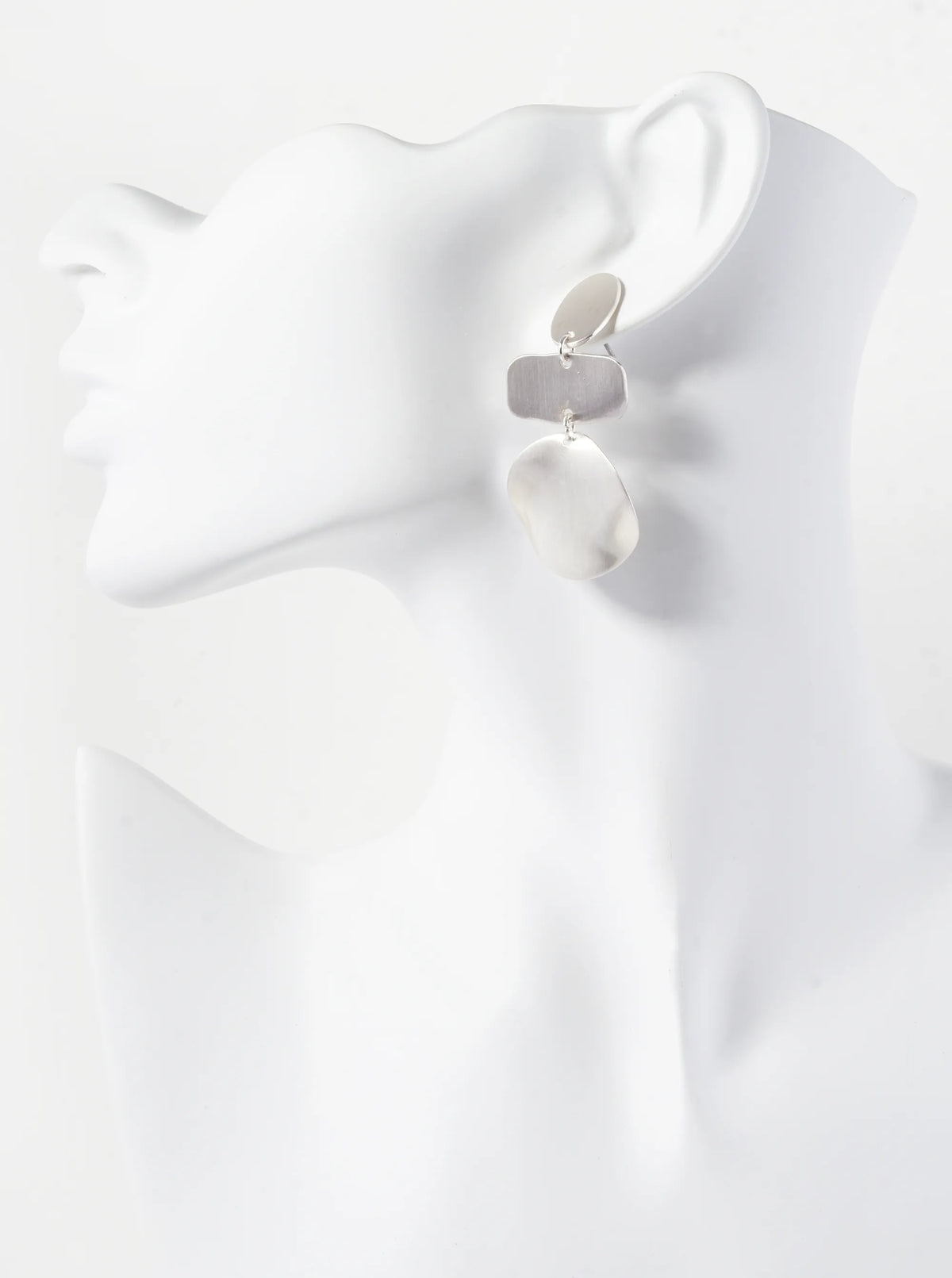 Geometric Irregular Shapes Drop Post Earrings