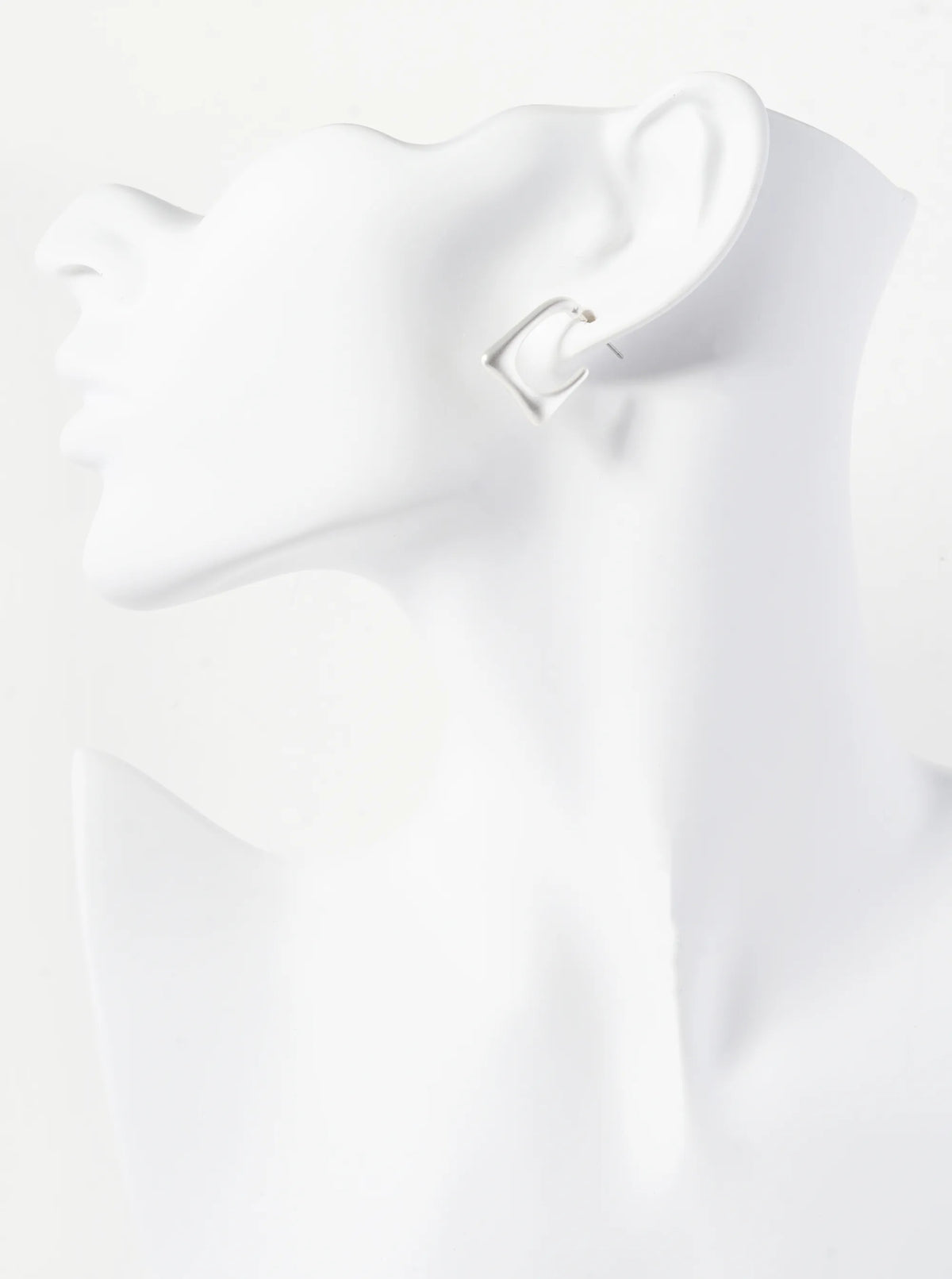 Geometric Rectangular Tapered 20mm Hoop Earrings