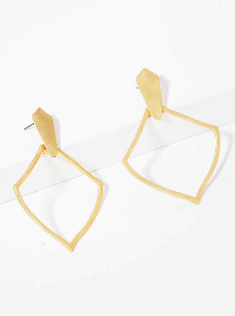 Geometric Shape Metal Earrings