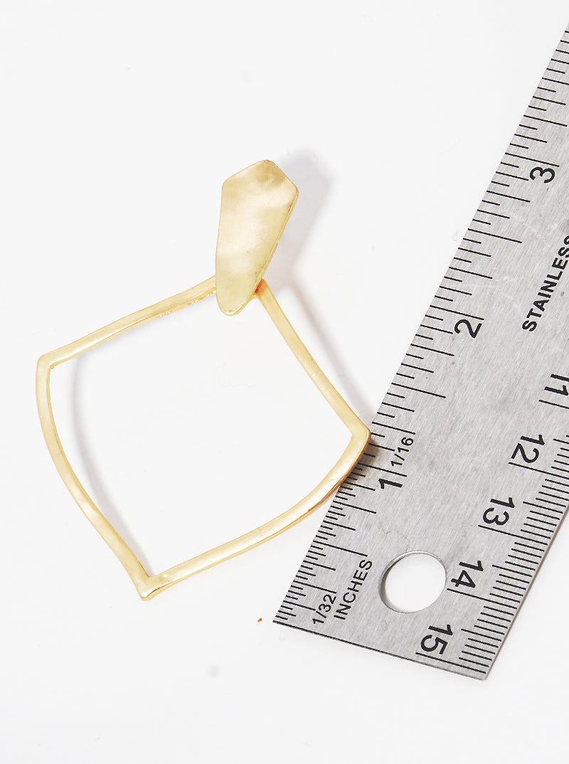 Geometric Shape Metal Earrings