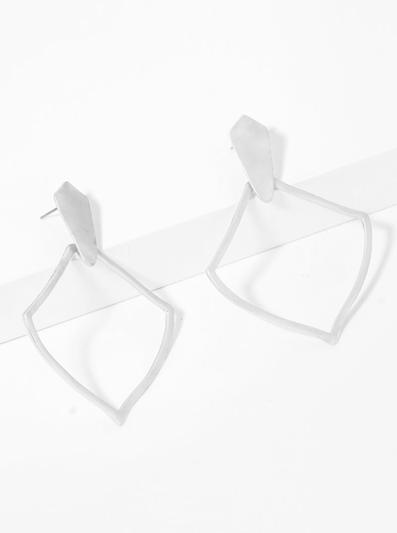 Geometric Shape Metal Earrings