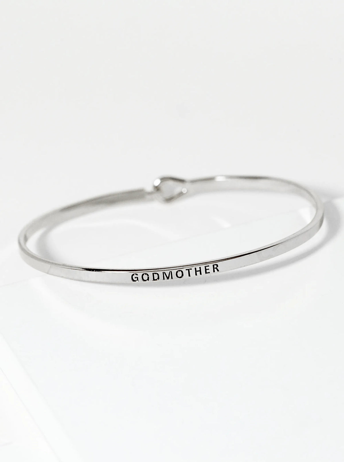 Godmother Engraved Inspirational Bangle Bracelet