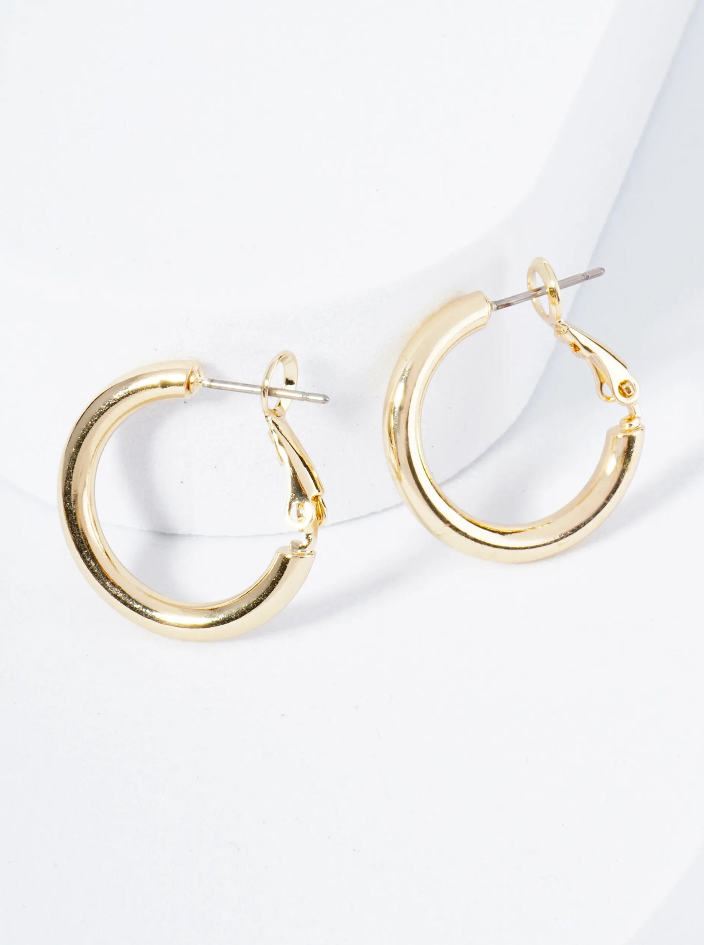 Gold Plated Classic Hoop Earrings