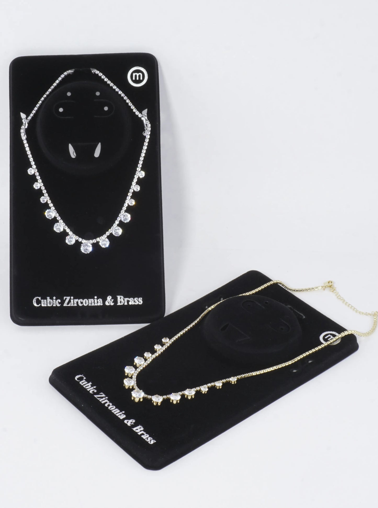 Graduated Drop Cubic Zirconia Tennis Necklace
