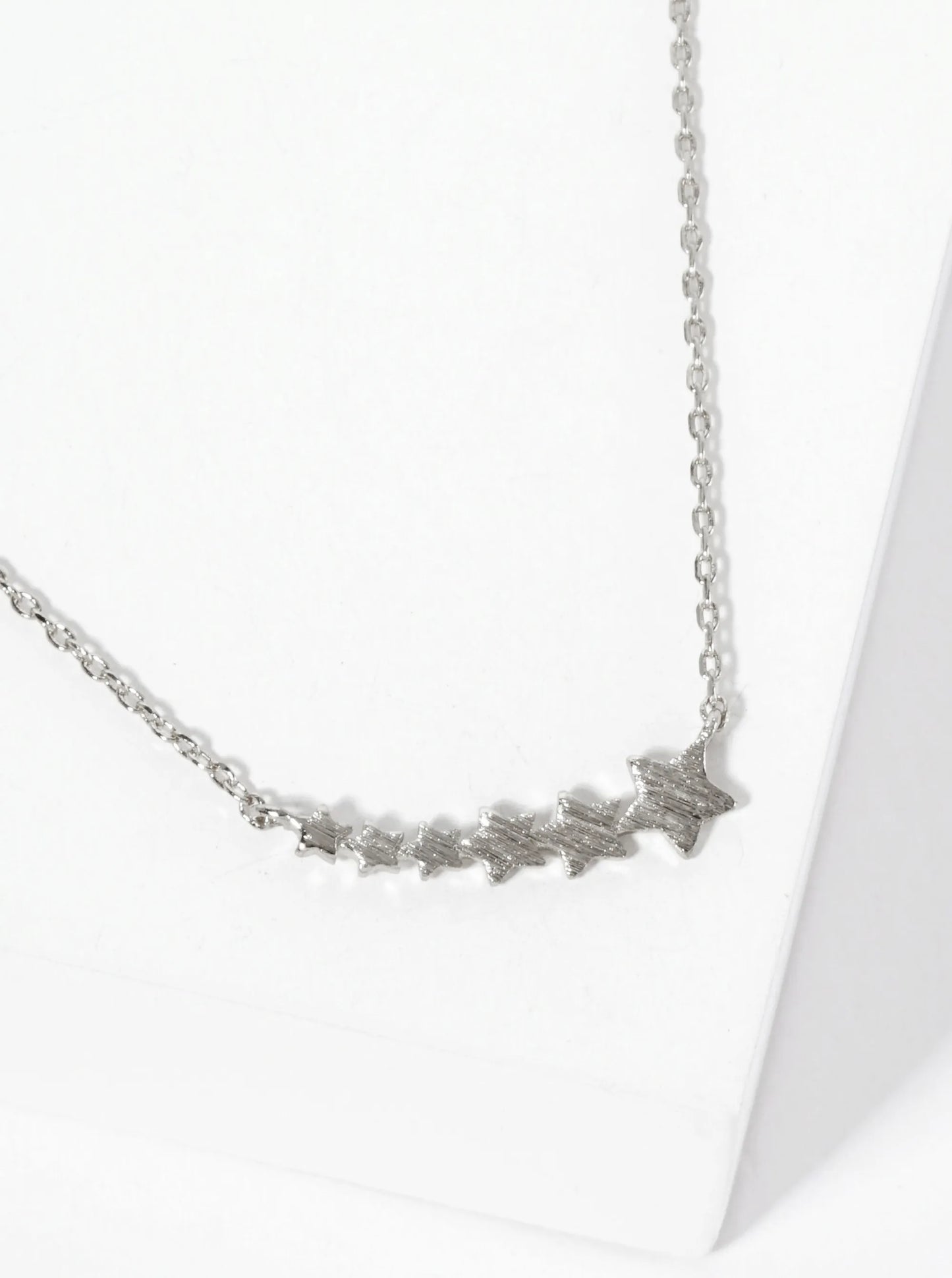 Graduated Six Stars Pendant 18K-Gold-Dipped Necklace
