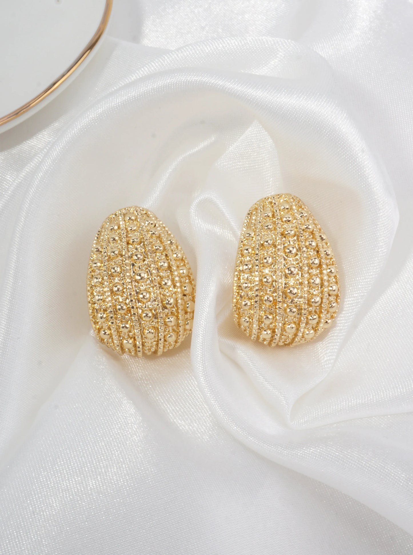 Textured Sculptural Stud Earrings
