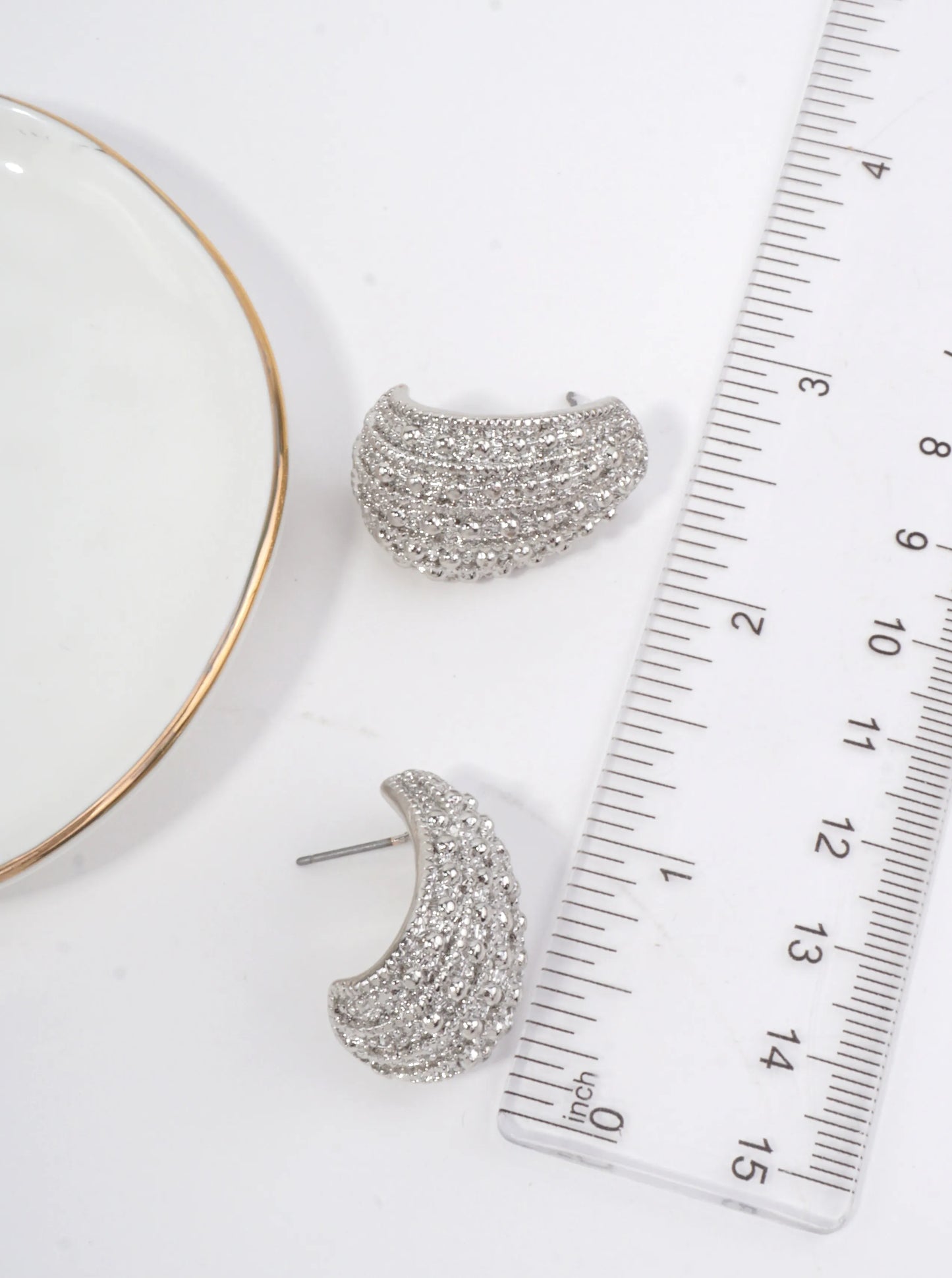 Textured Sculptural Stud Earrings