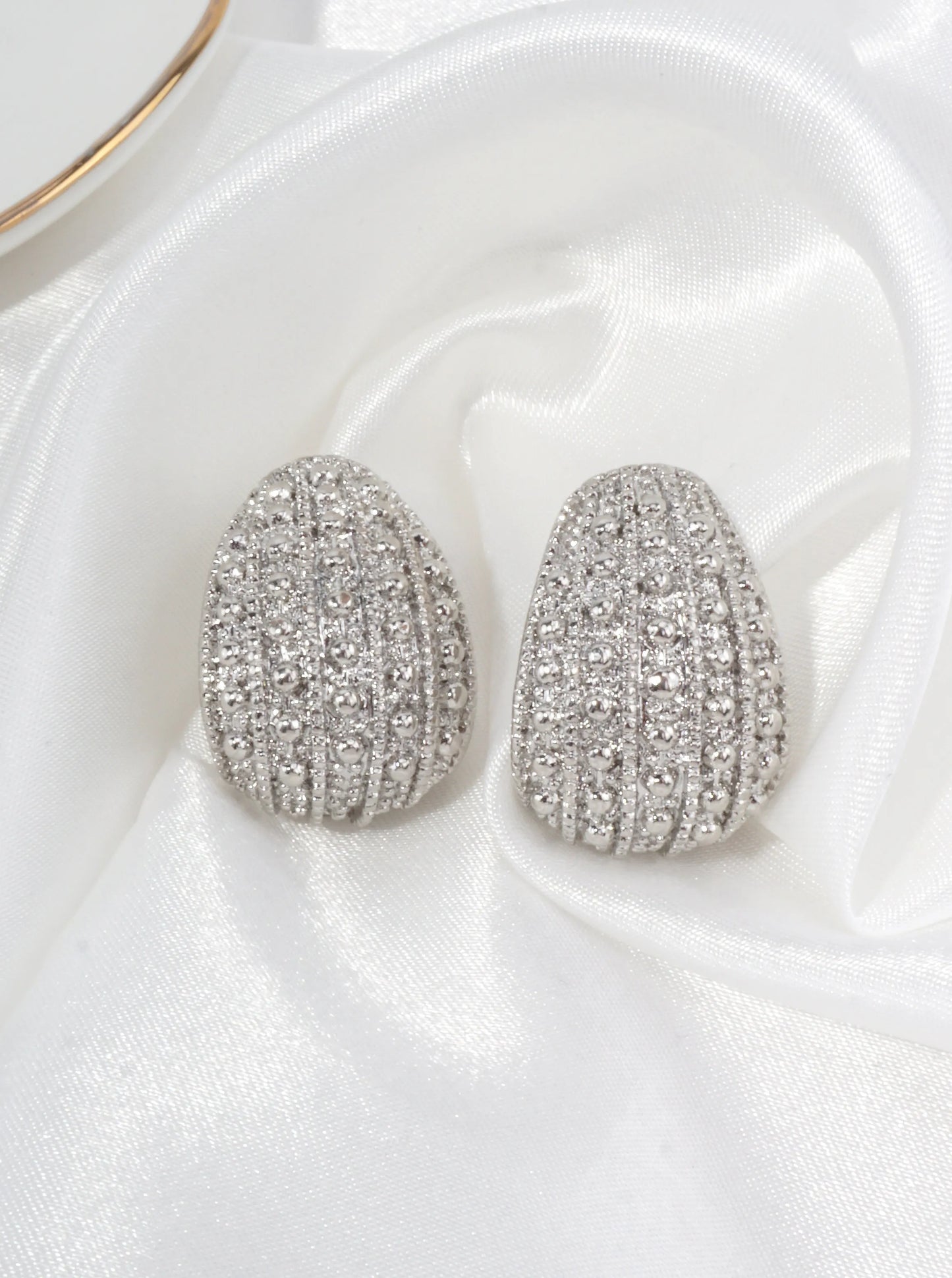 Textured Sculptural Stud Earrings