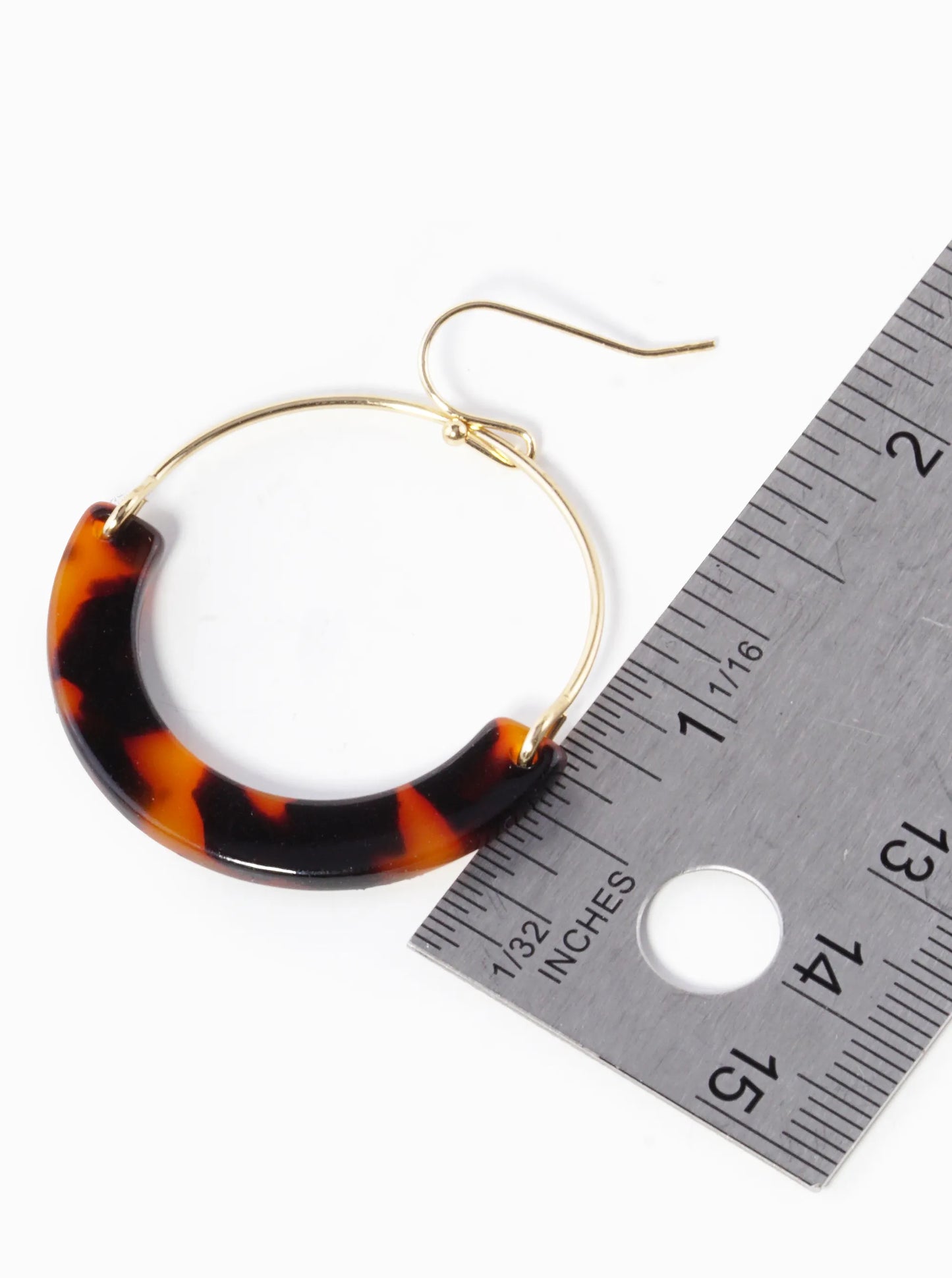 Half Circle Acetate Drop Lightweight Dangle Earrings