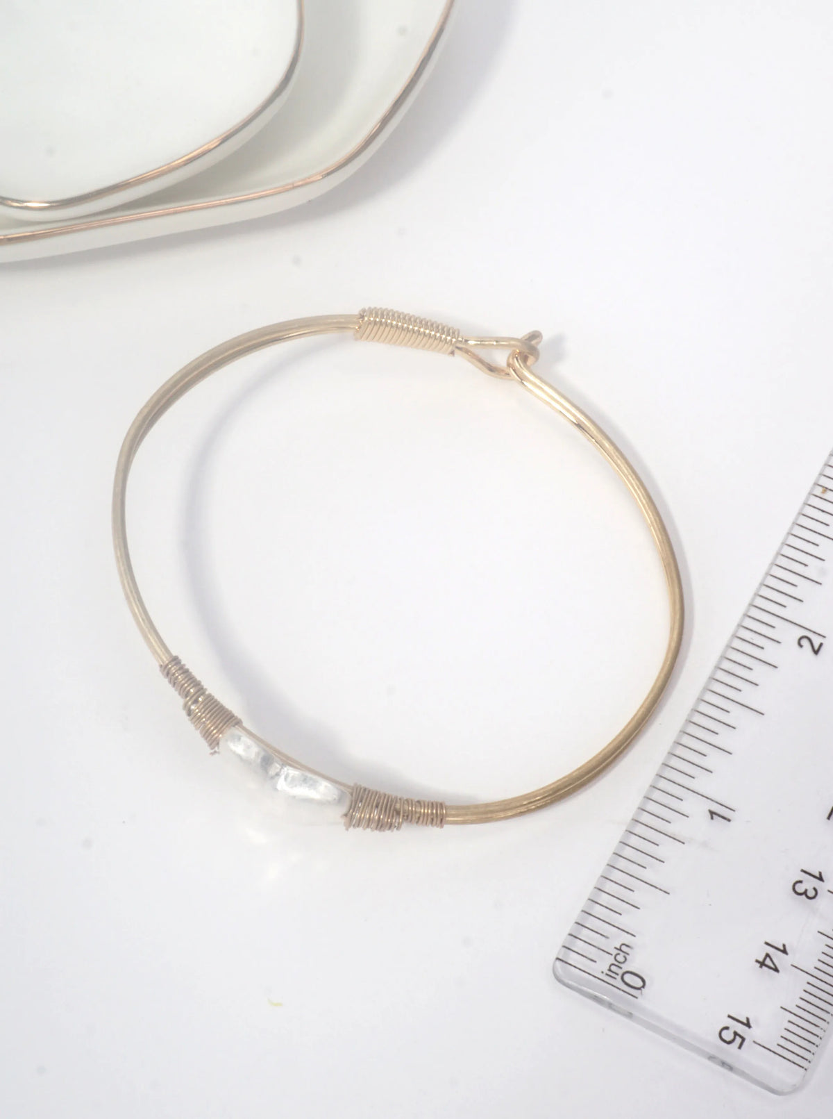 Hammered Heart Hook Closure Cuff Bracelet