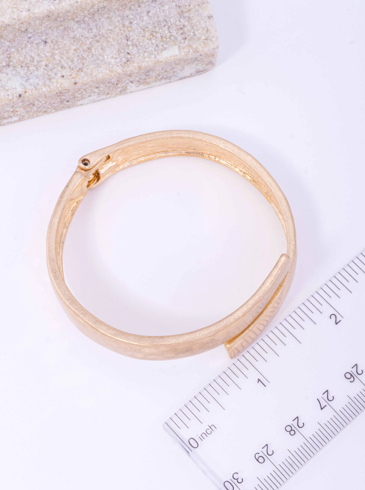 Hammered Hinged Oval Cuff Bangle Bracelet