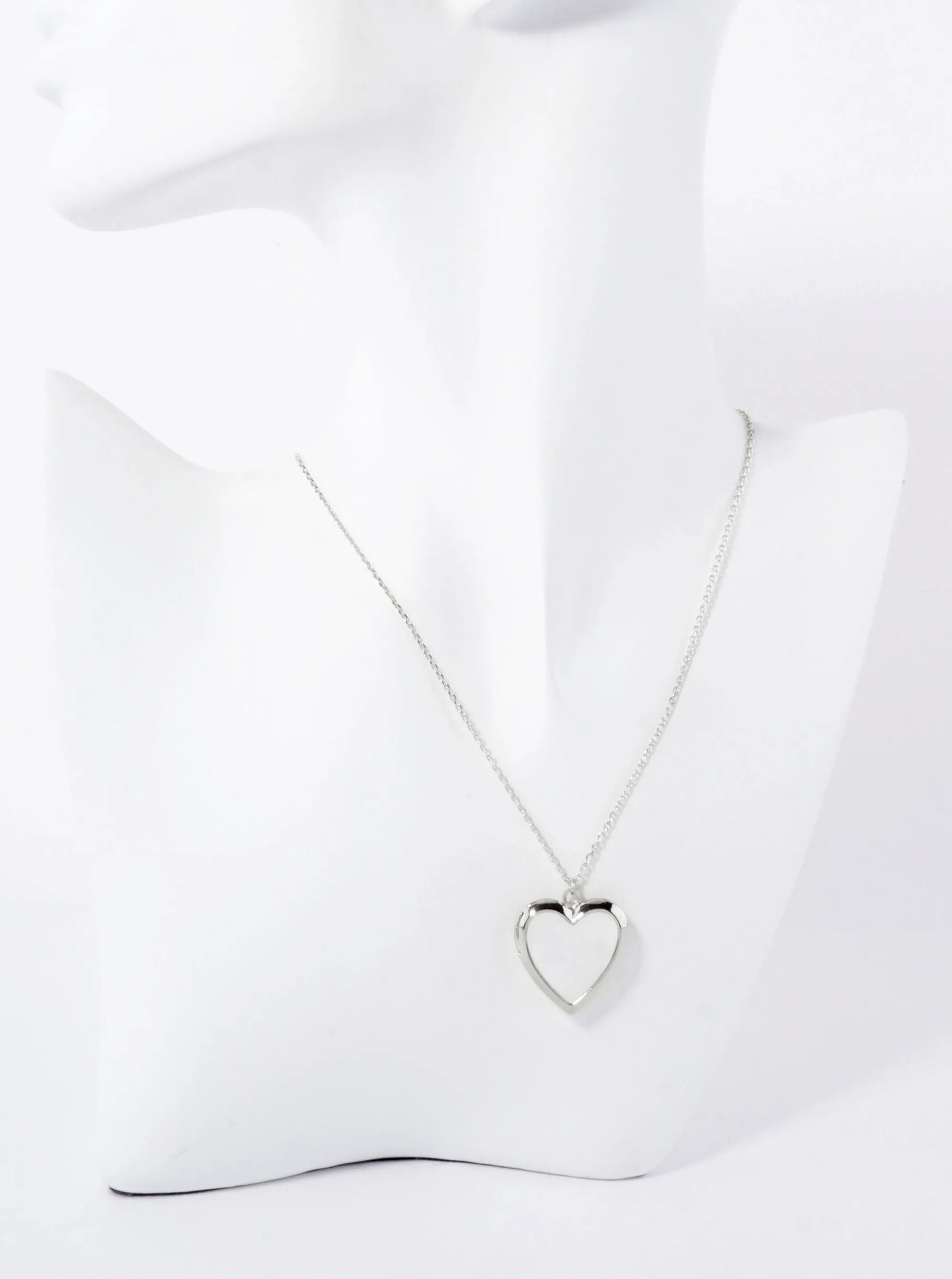 Heart Locket MOP Pendant Hypoallergenic 18K-Gold-Dipped Necklace