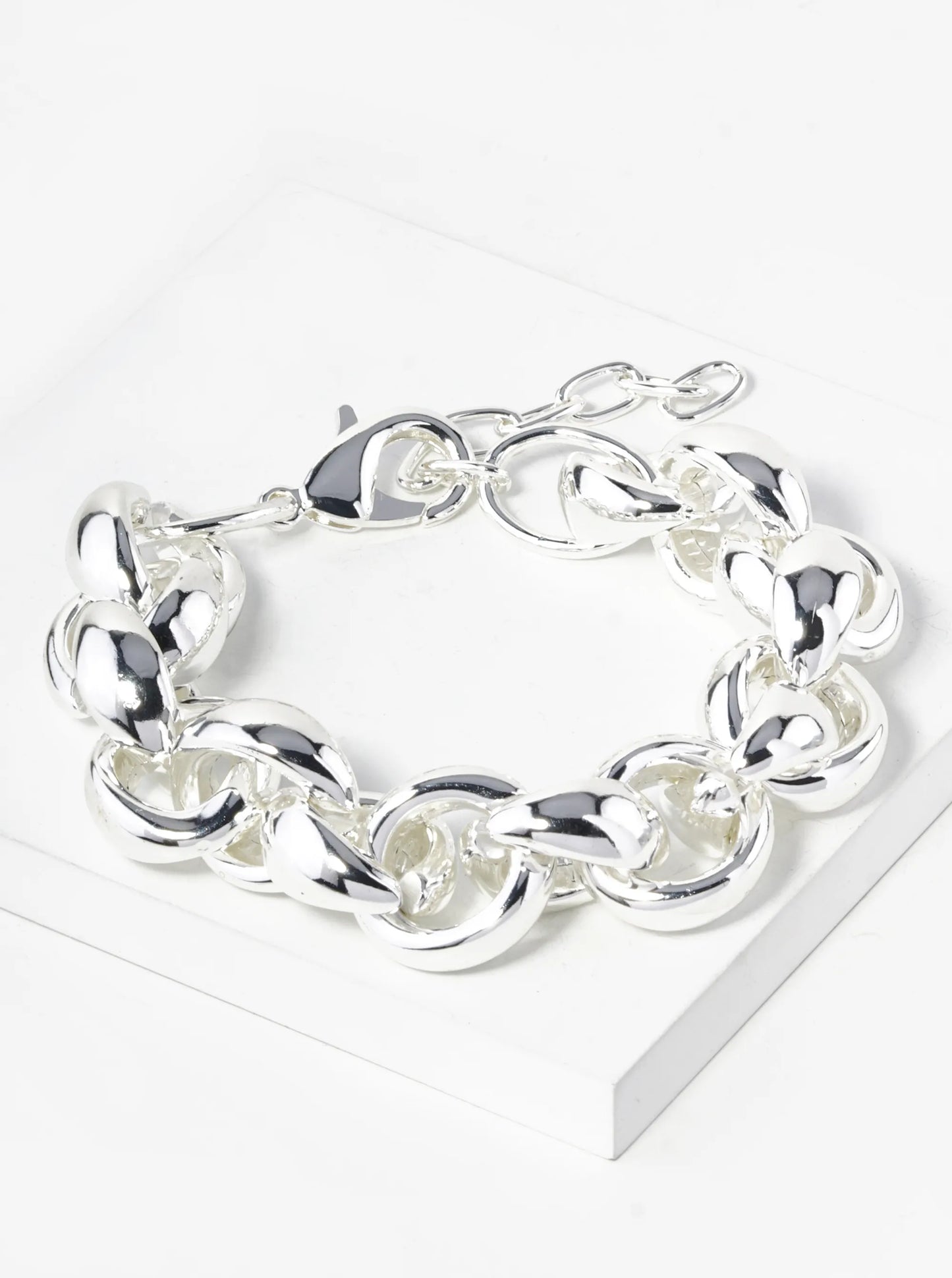 Hollow Metallic Chunky Chain Bracelet