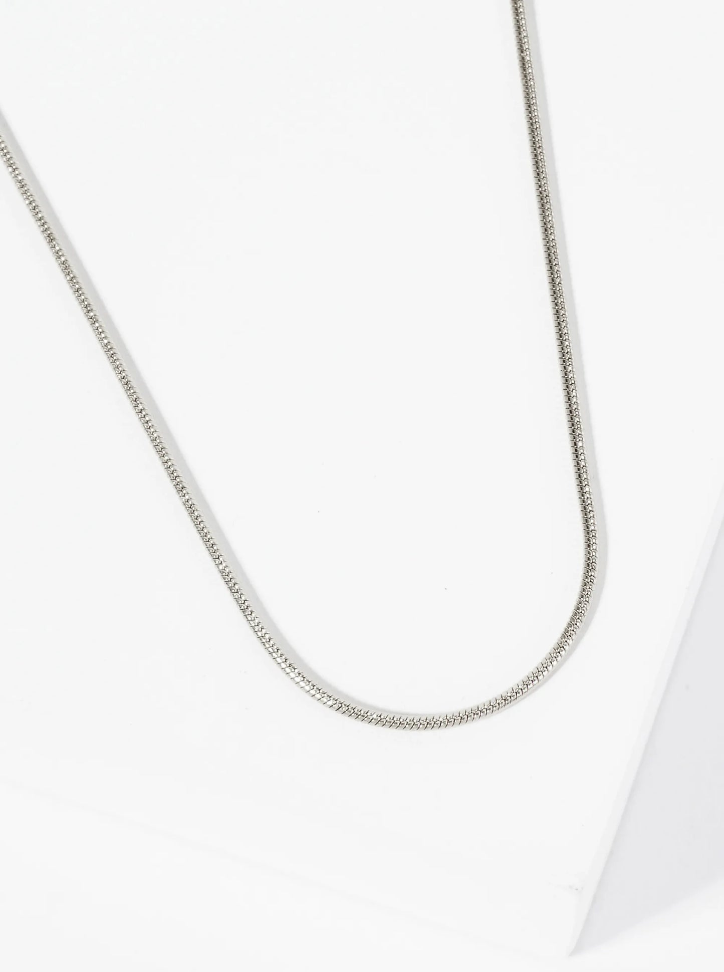 Hypoallergenic Stainless Steel 1mm Snake Chain Necklace