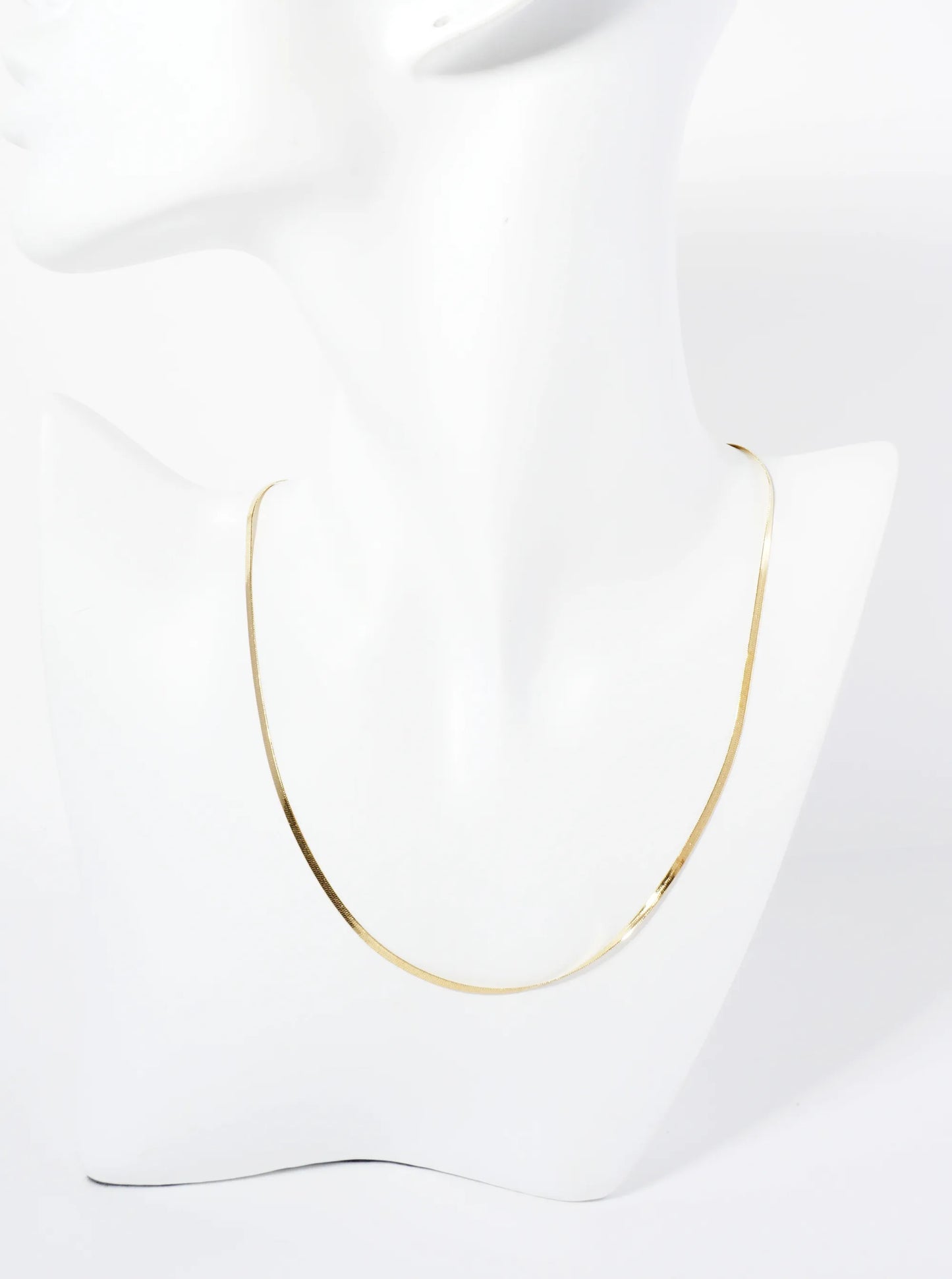 Hypoallergenic Stainless Steel 2mm Herringbone Chain Necklace