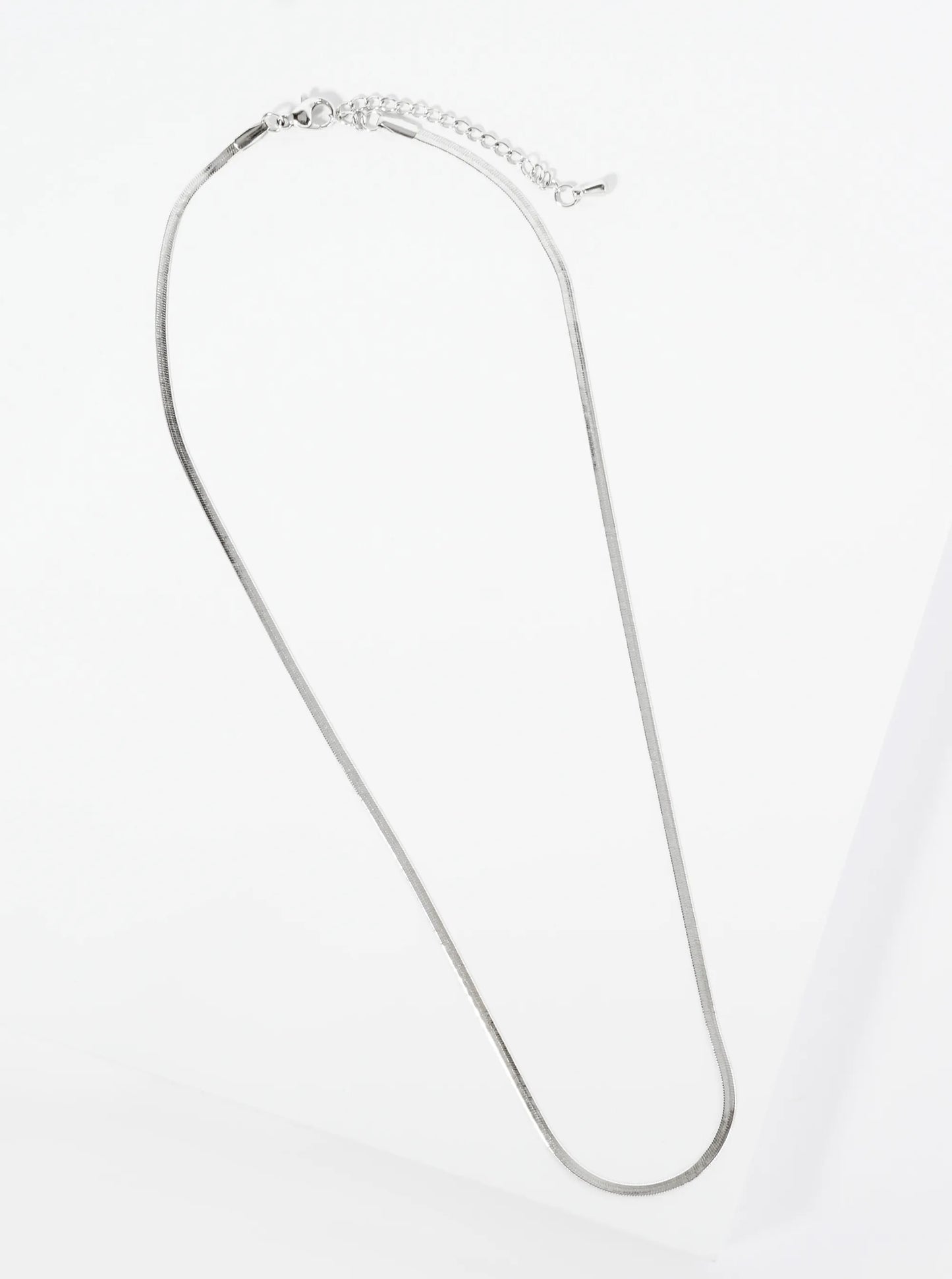 Hypoallergenic Stainless Steel 2mm Herringbone Chain Necklace