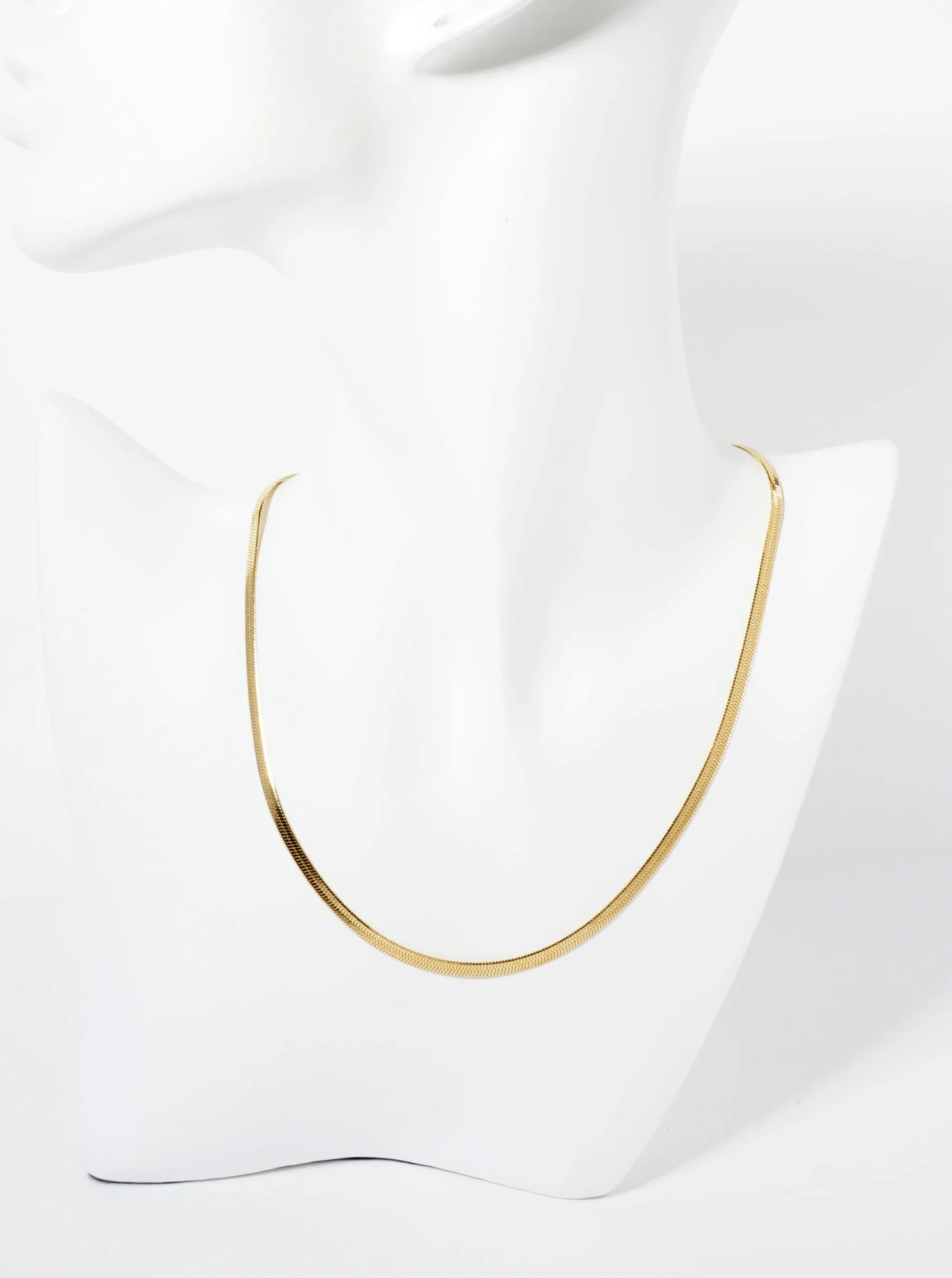 Hypoallergenic Stainless Steel 3mm Herringbone Chain Necklace