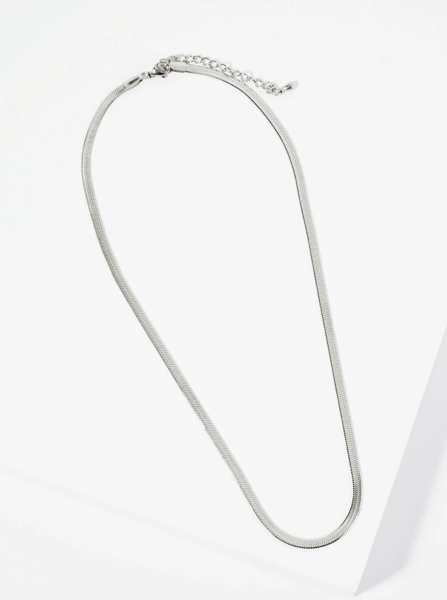 Hypoallergenic Stainless Steel 3mm Herringbone Chain Necklace