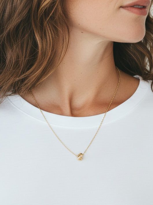 Infinity Knot Pendant Necklace