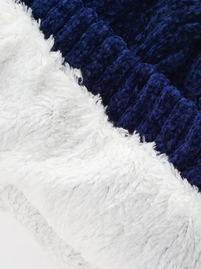 Insulated Sherpa Acrylic Beanie With Pom Pom