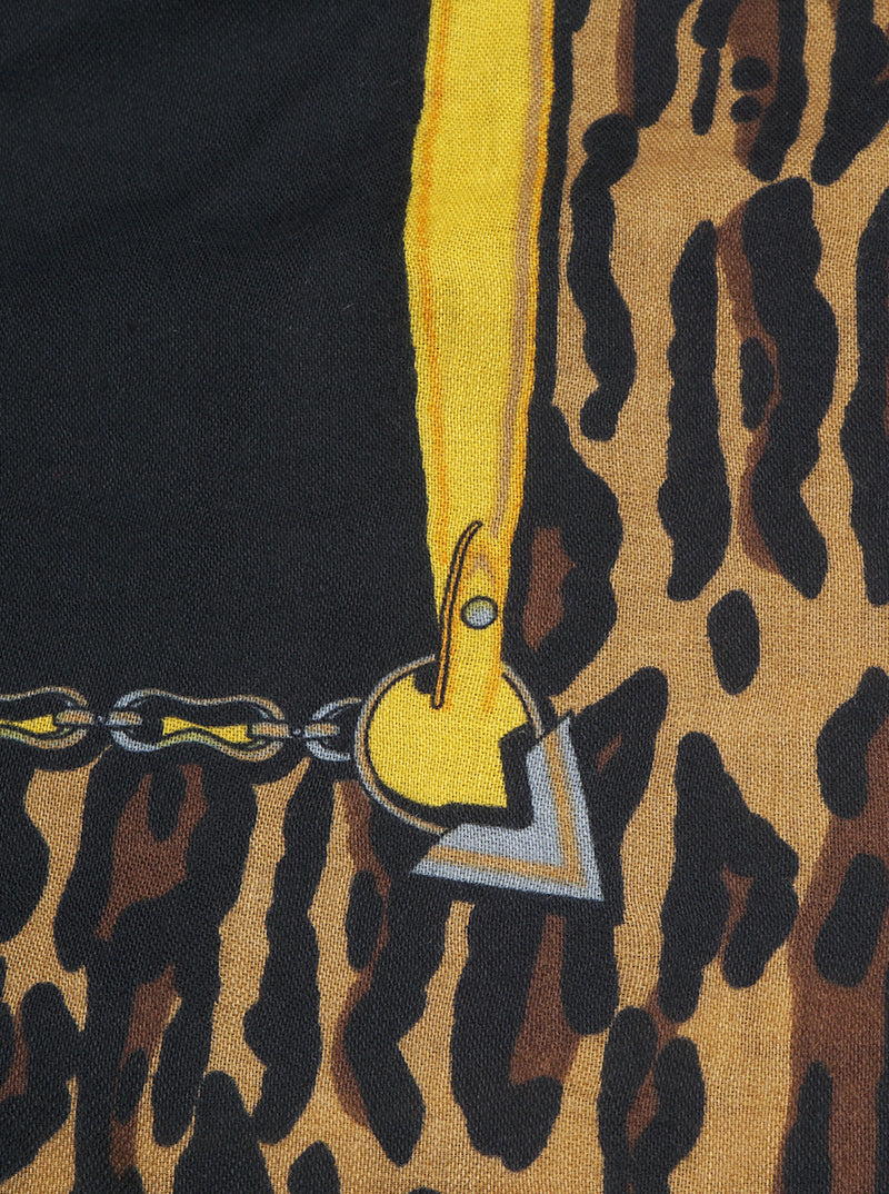 Leopard Animal Pattern Polyester Oblong Scarf