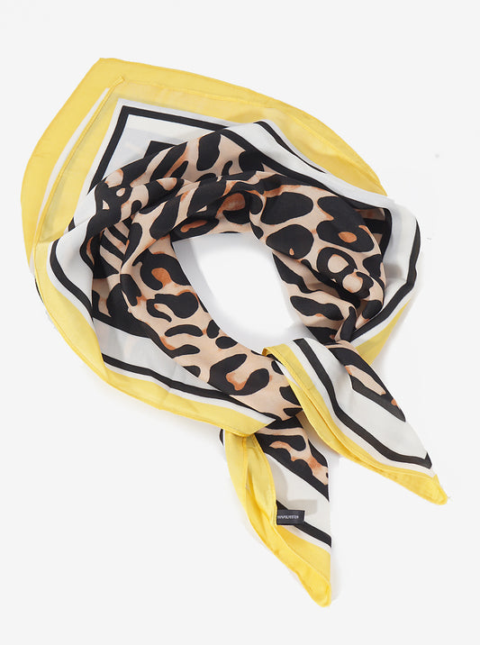 Leopard Animal Print Polyester Bandana Scarf