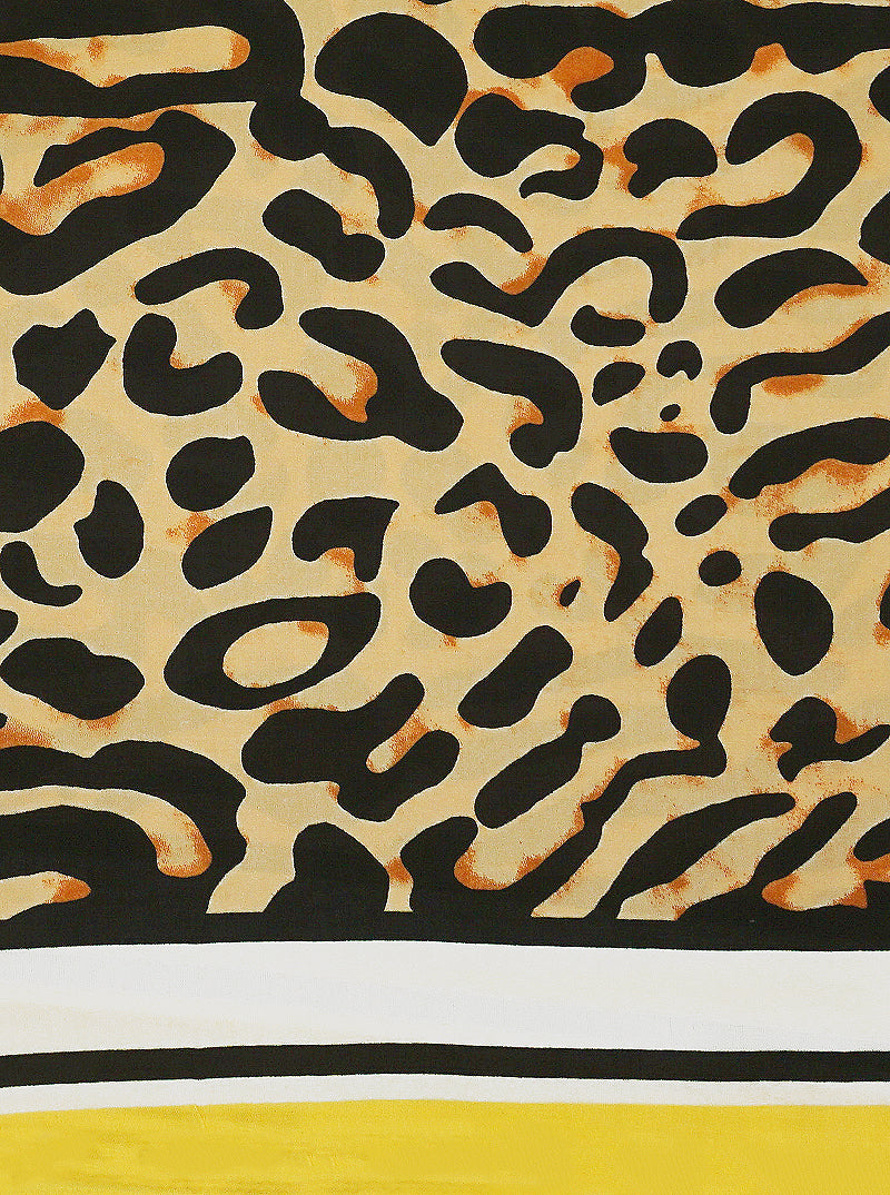 Leopard Animal Print Polyester Bandana Scarf