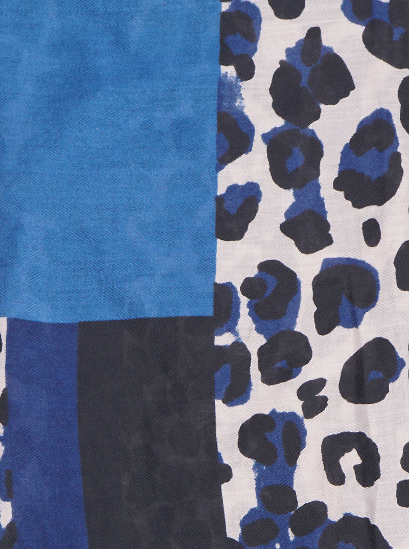 Leopard Animal Print Polyester Oblong Scarf
