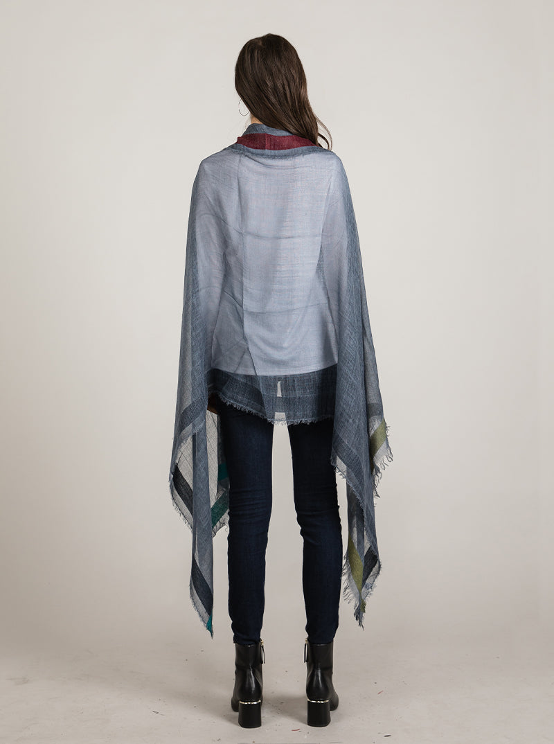 Lightweight Acrylic Oblong Wrap Scarf