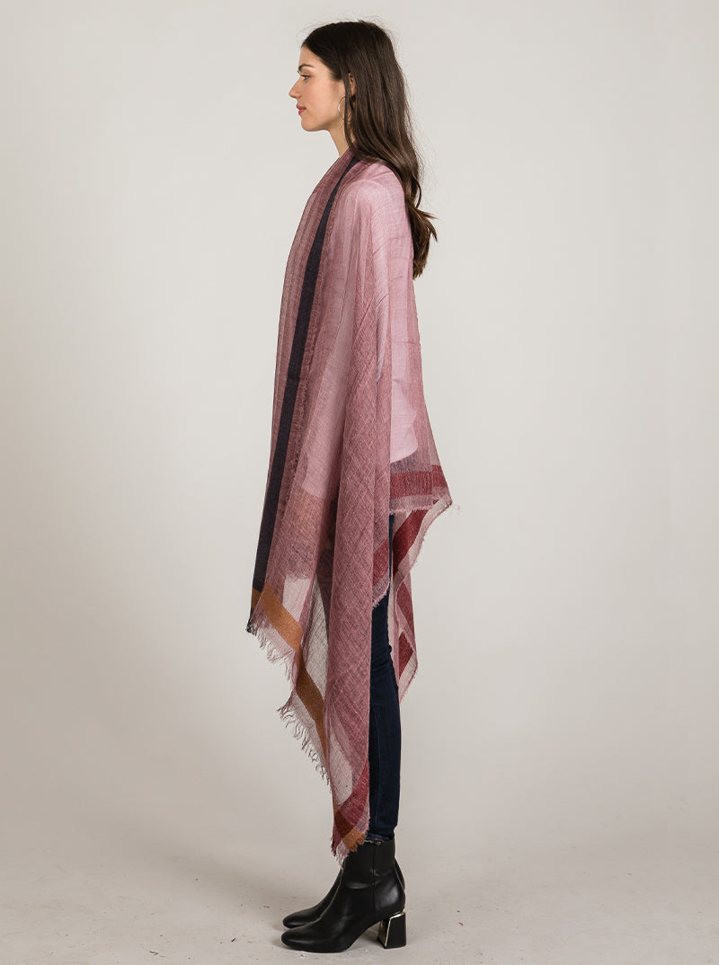 Lightweight Acrylic Oblong Wrap Scarf
