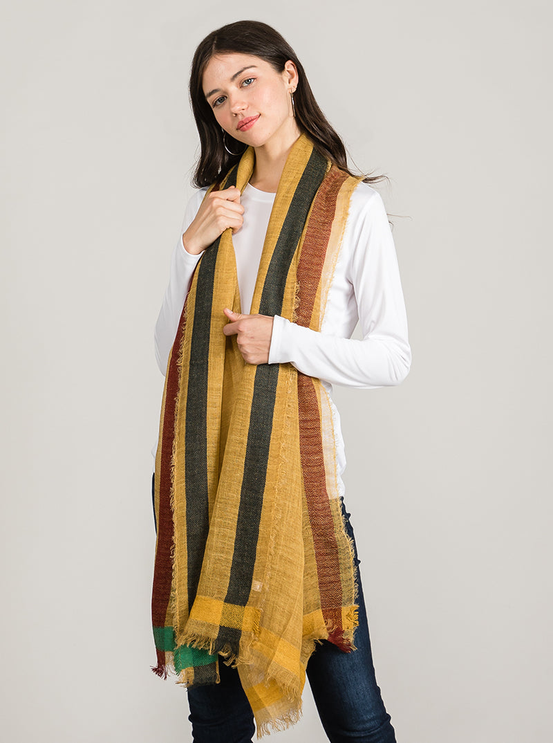 Lightweight Acrylic Oblong Wrap Scarf