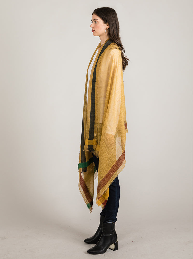 Lightweight Acrylic Oblong Wrap Scarf