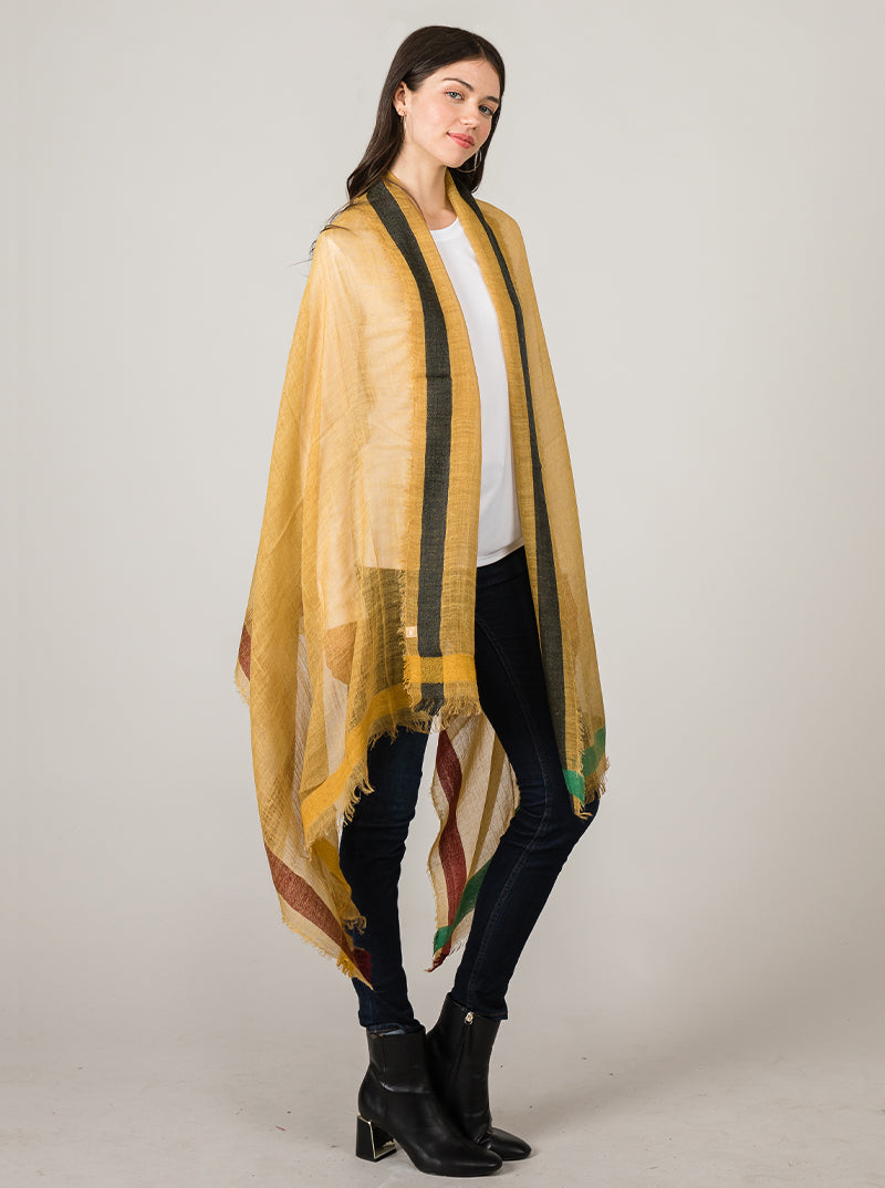 Lightweight Acrylic Oblong Wrap Scarf