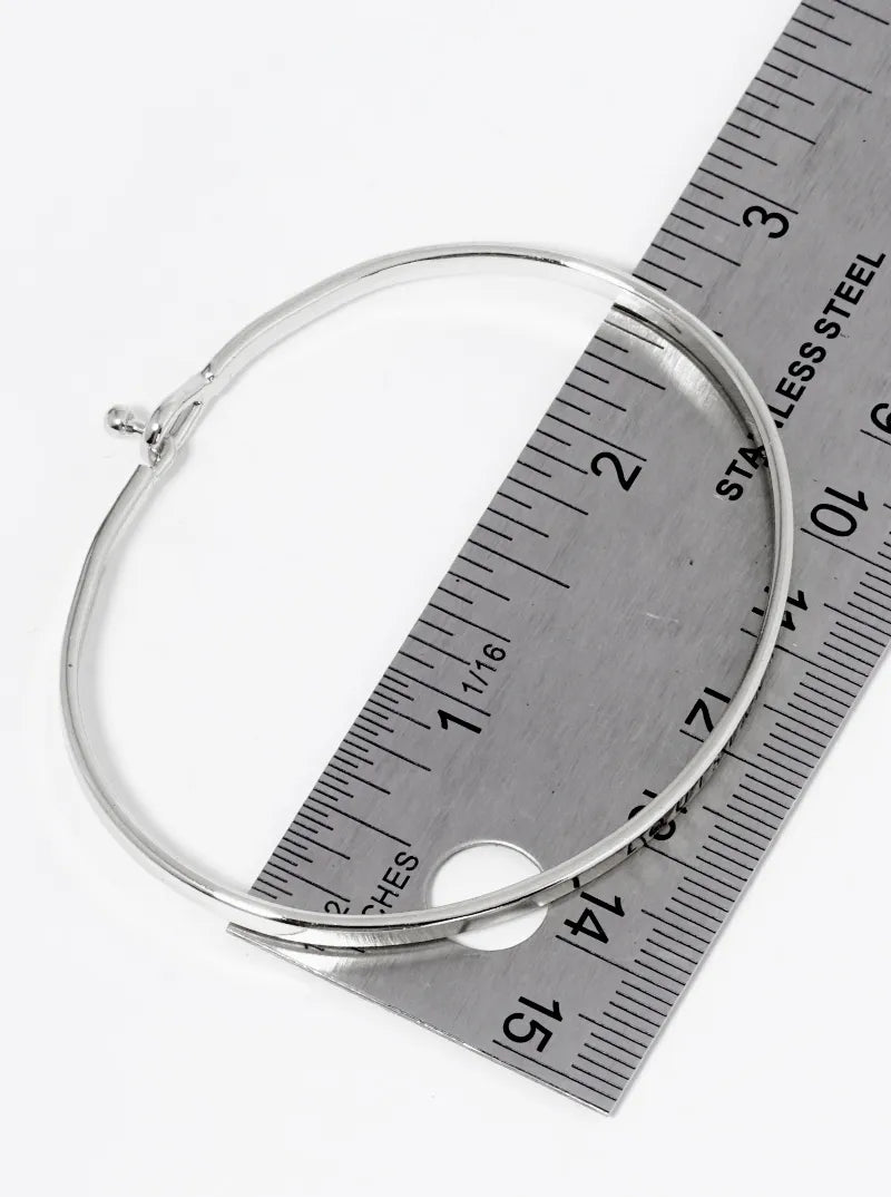 Live More Worry Less Engraved Inspirational Bangle Bracelet