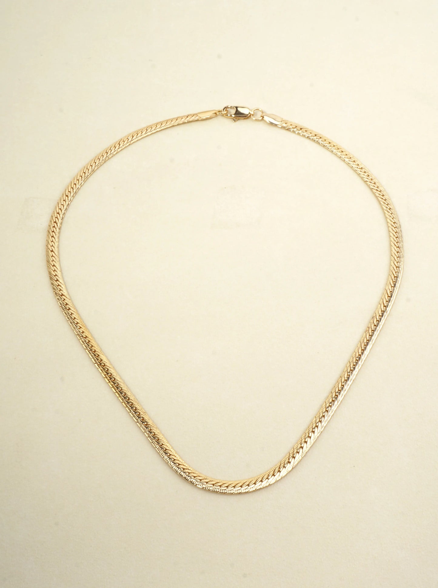 Luxe Textured Snake Necklace