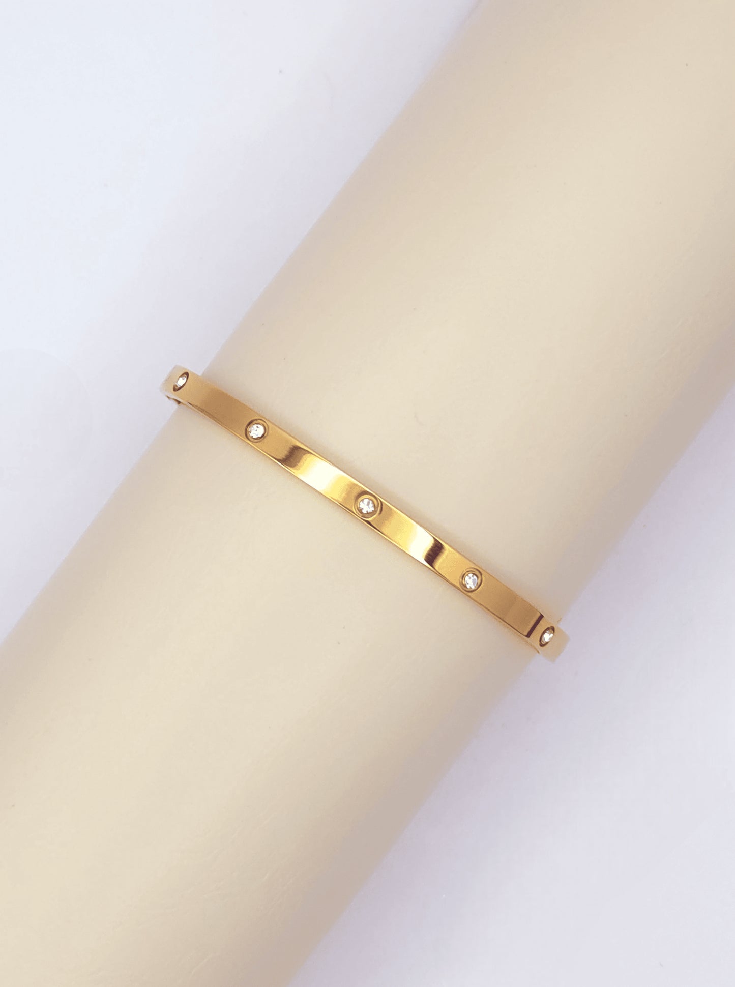 Stainless Steel Hinged Cuff Bracelet