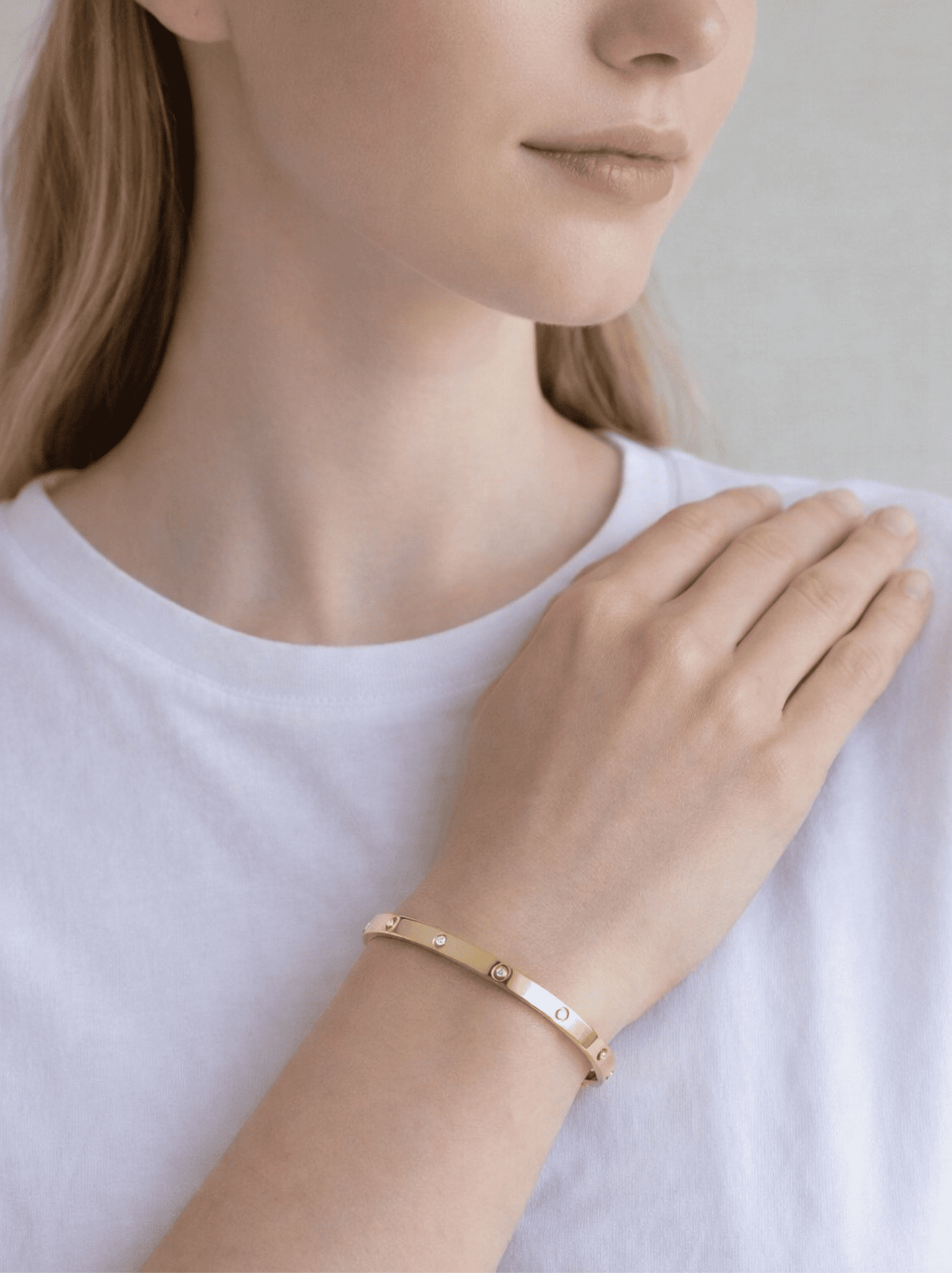 Stainless Steel Hinged Cuff Bracelet