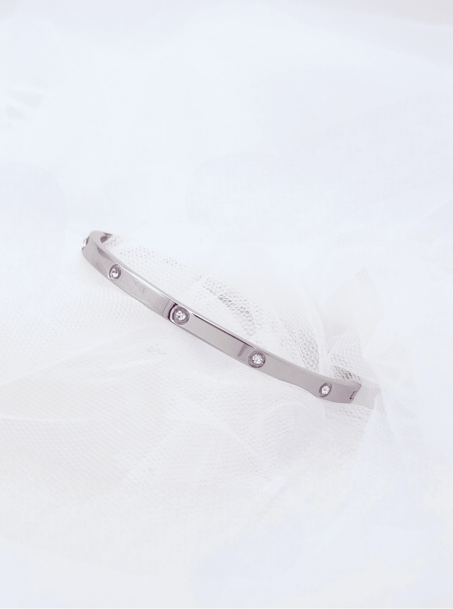 Stainless Steel Hinged Cuff Bracelet