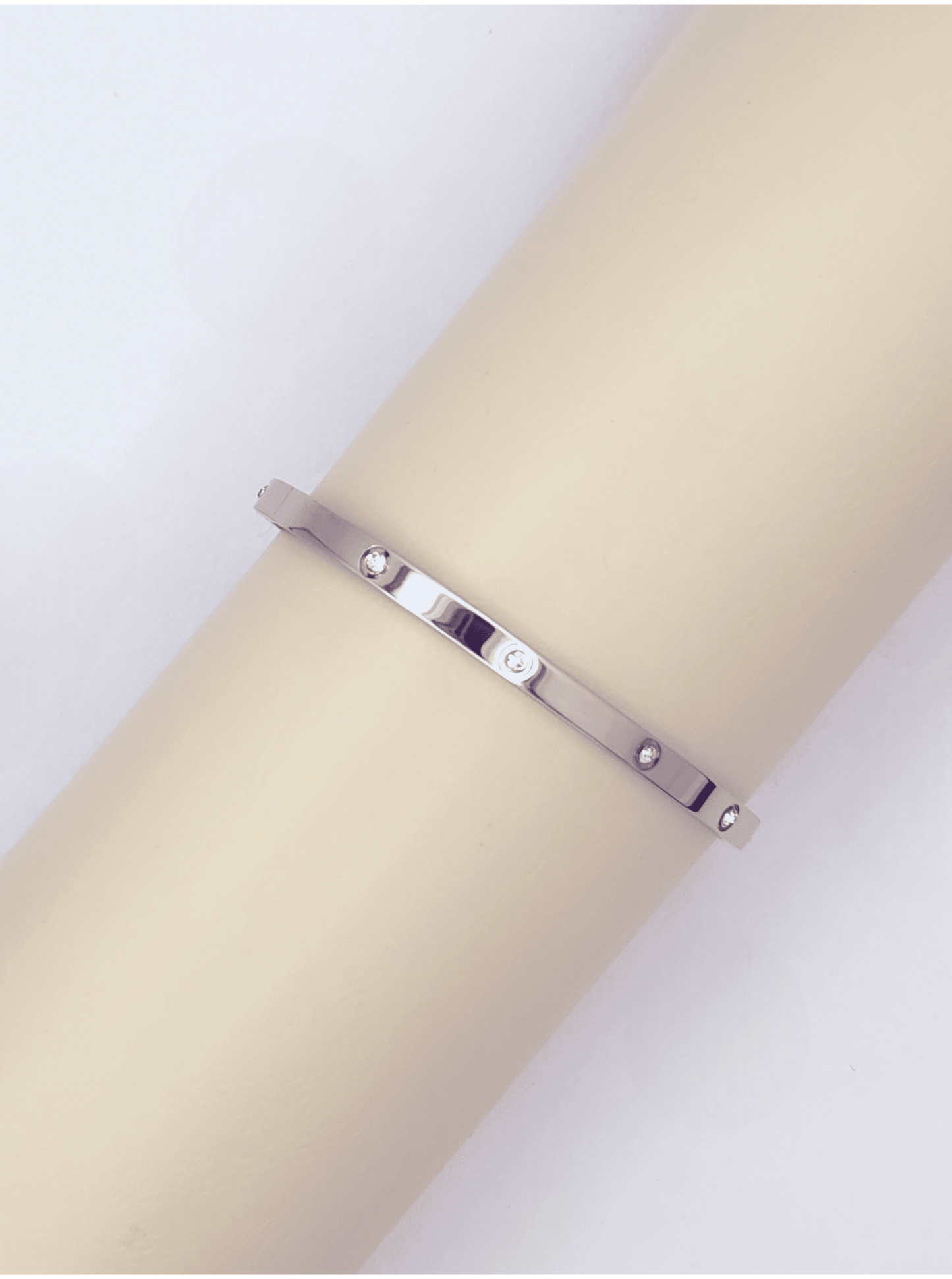 Stainless Steel Hinged Cuff Bracelet