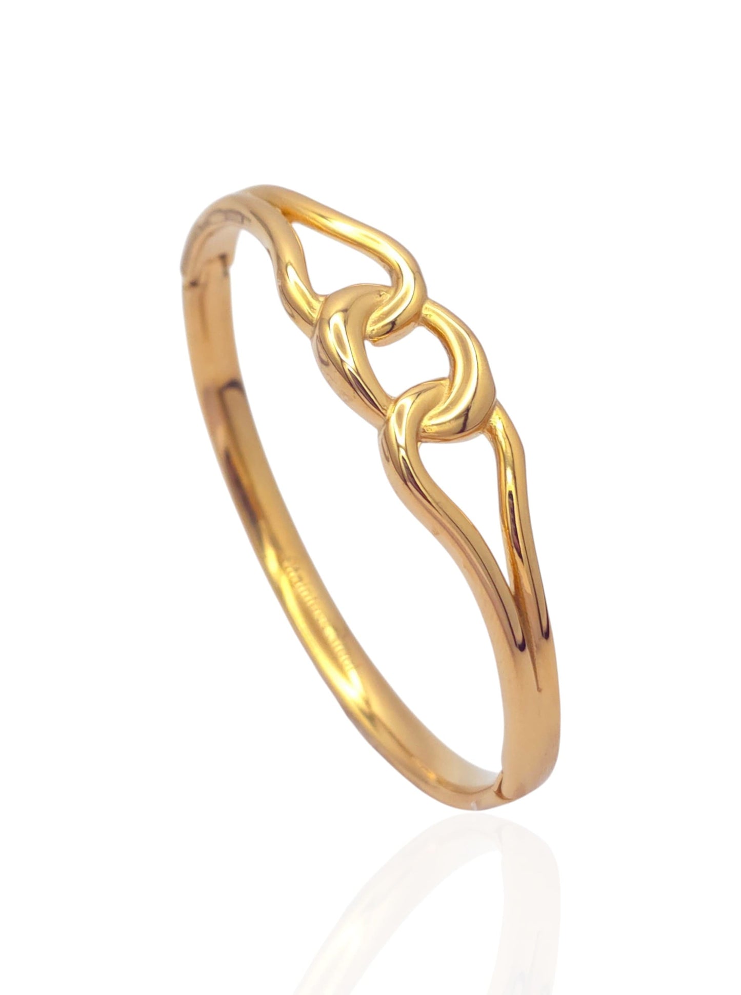 Modern Link Design Bangle Bracelet