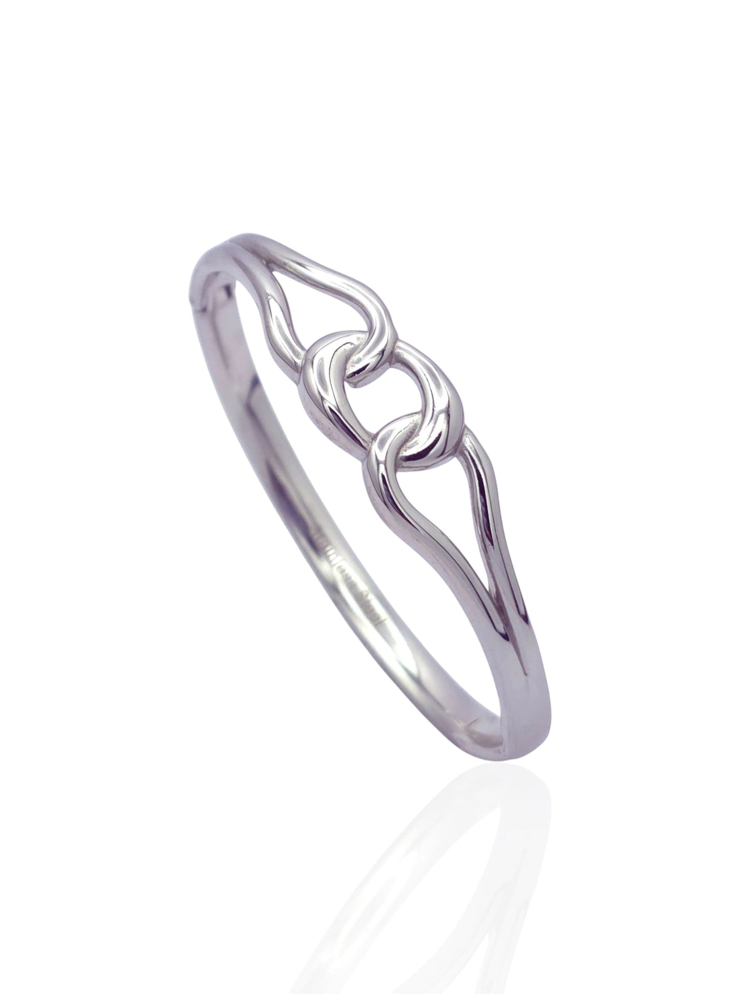 Modern Link Design Bangle Bracelet
